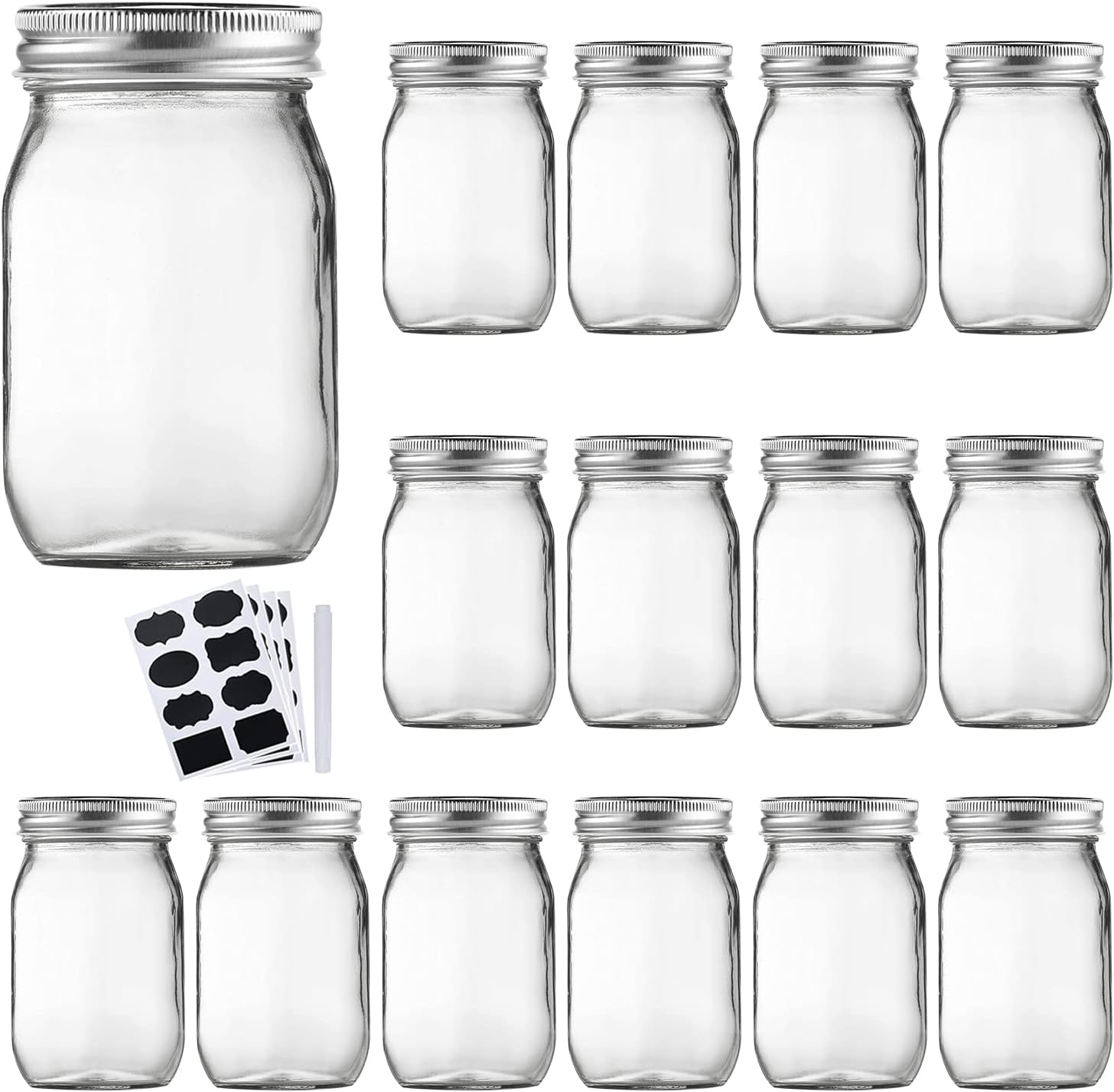 16 oz Glass Mason Jars