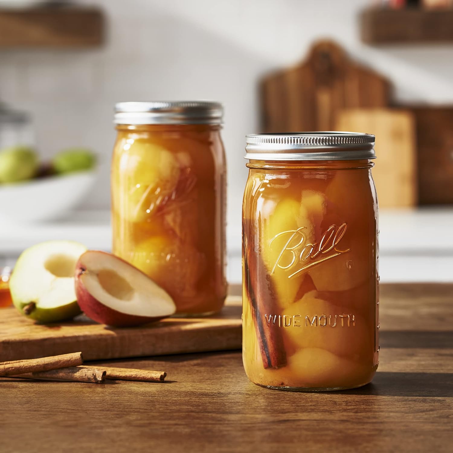 Ball Wide Mouth Quart Mason Jars with Lids and Bands