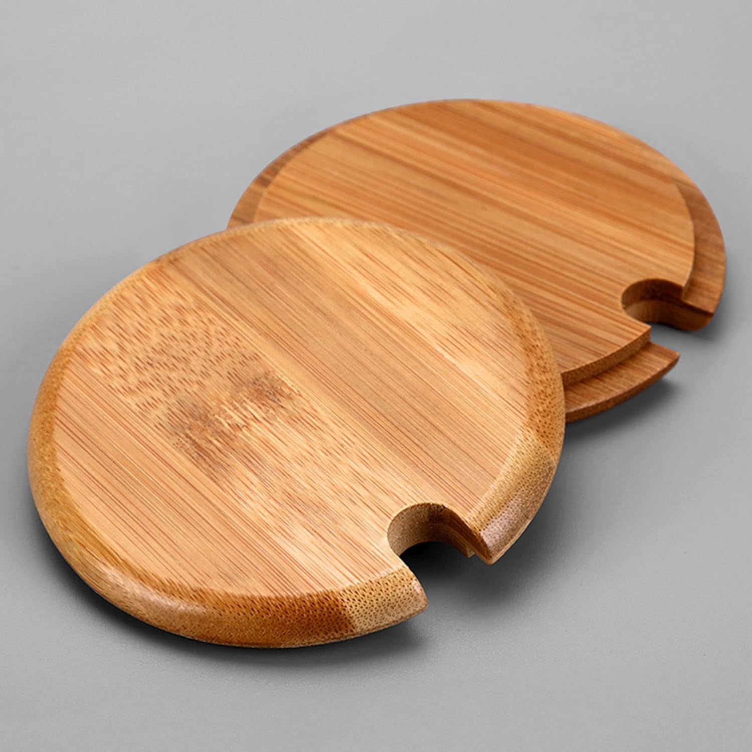4-Piece Bamboo Mug Lids Heat-Resistant