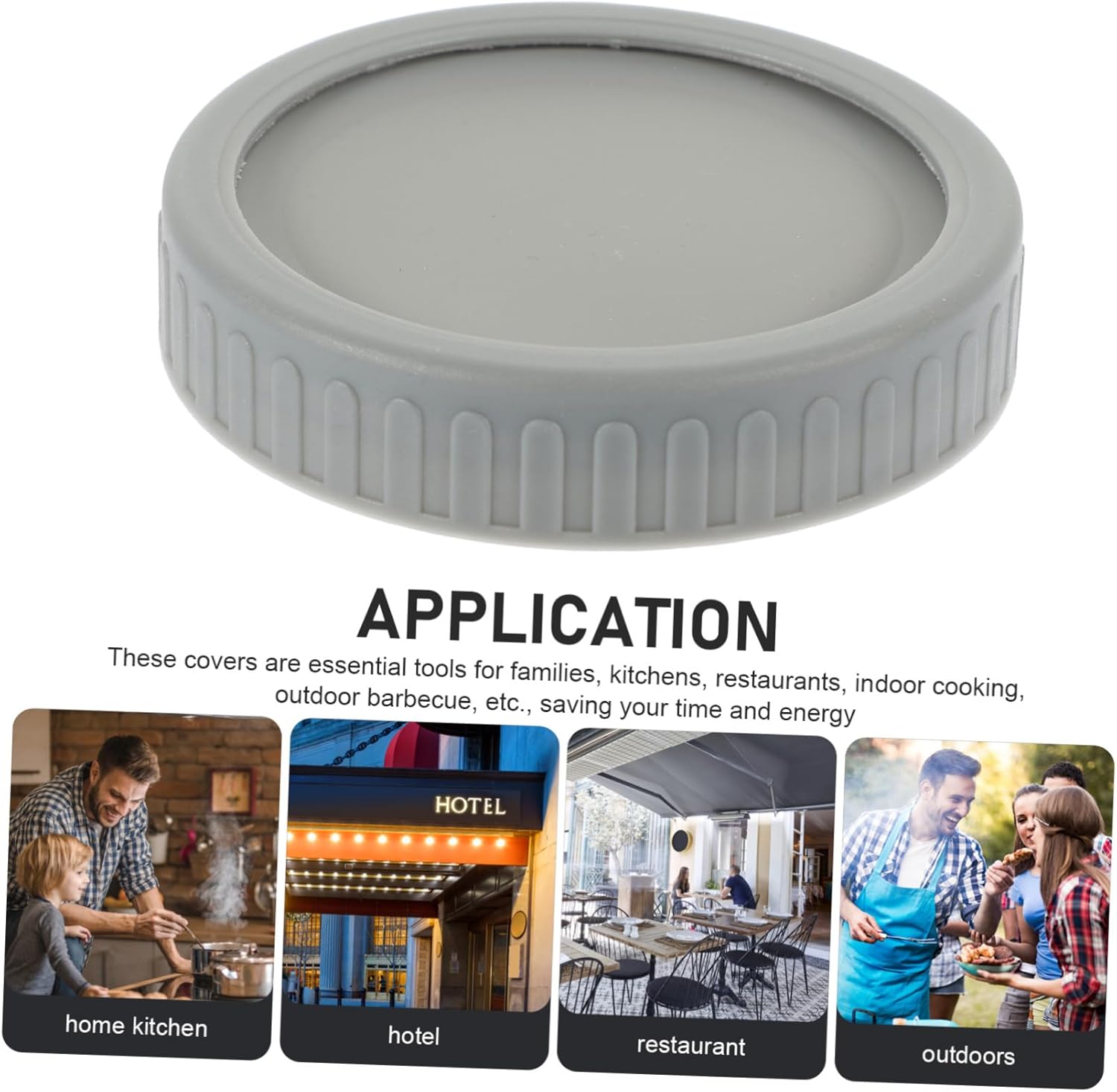 5-Set Mason Jar Lids Wide Mouth Leak-Proof Self-Closing