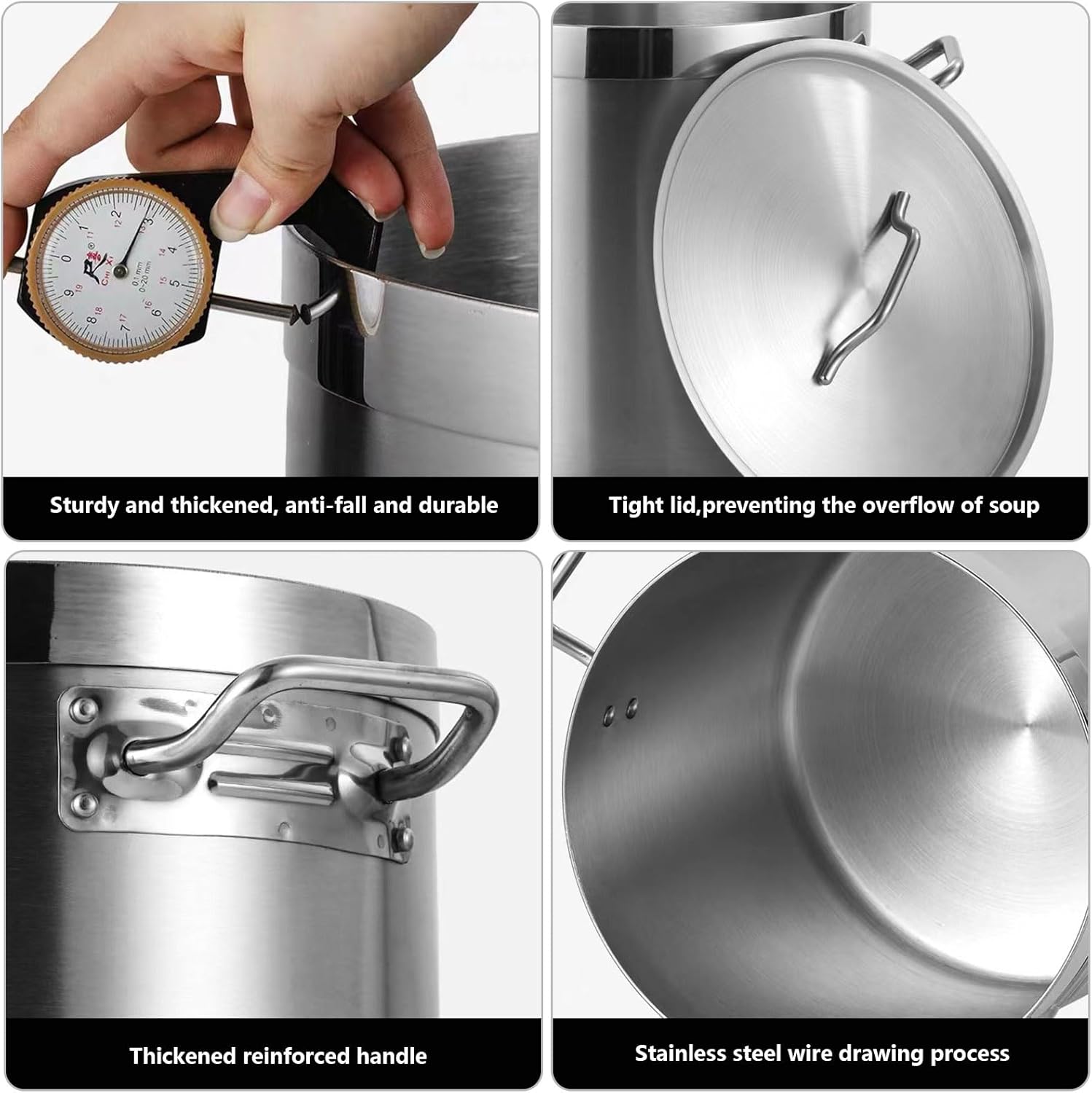 AIZYR 17L Stainless Steel Stock Pot