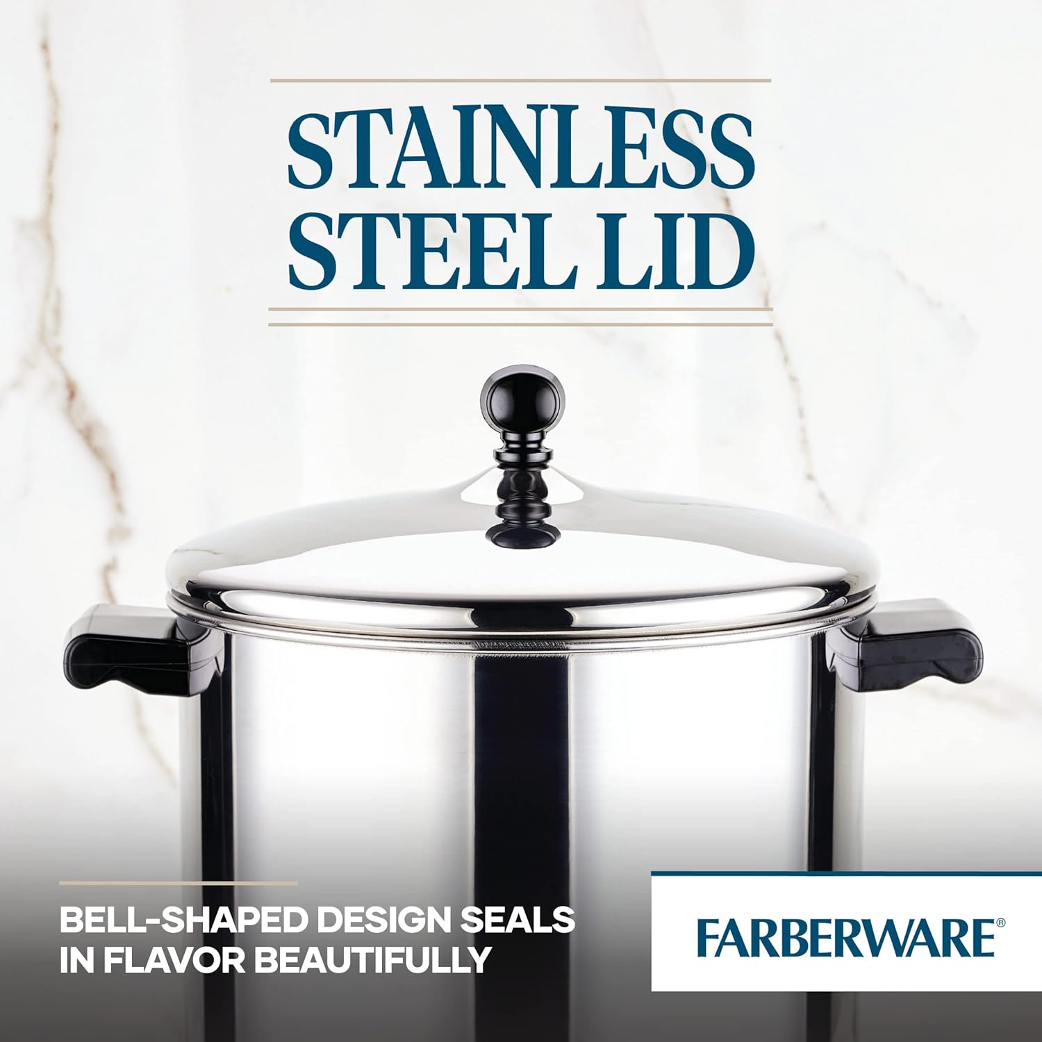 Farberware 8-Quart Classic Stainless Steel Stockpot with Lid