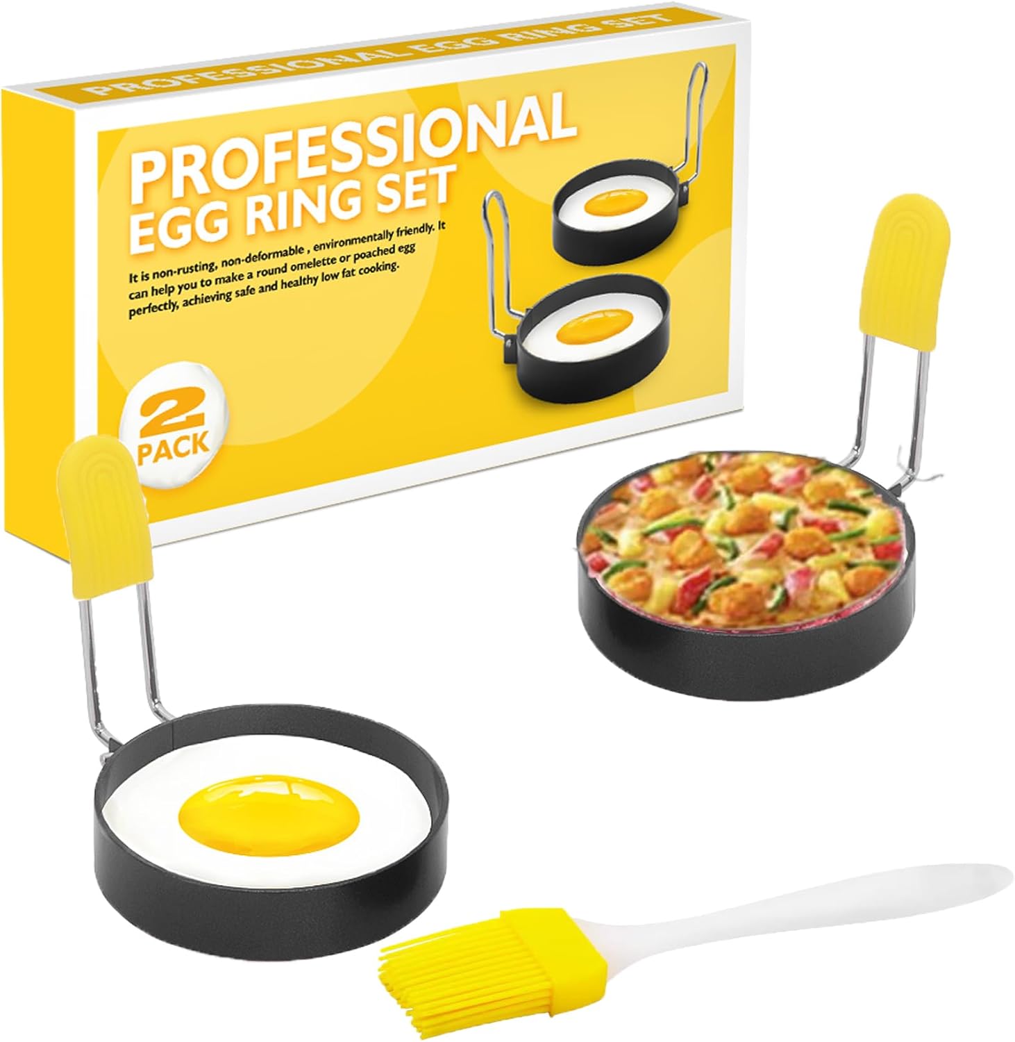 Stainless Steel Anti-Scald Egg Rings Non-Stick Kitchen Tools