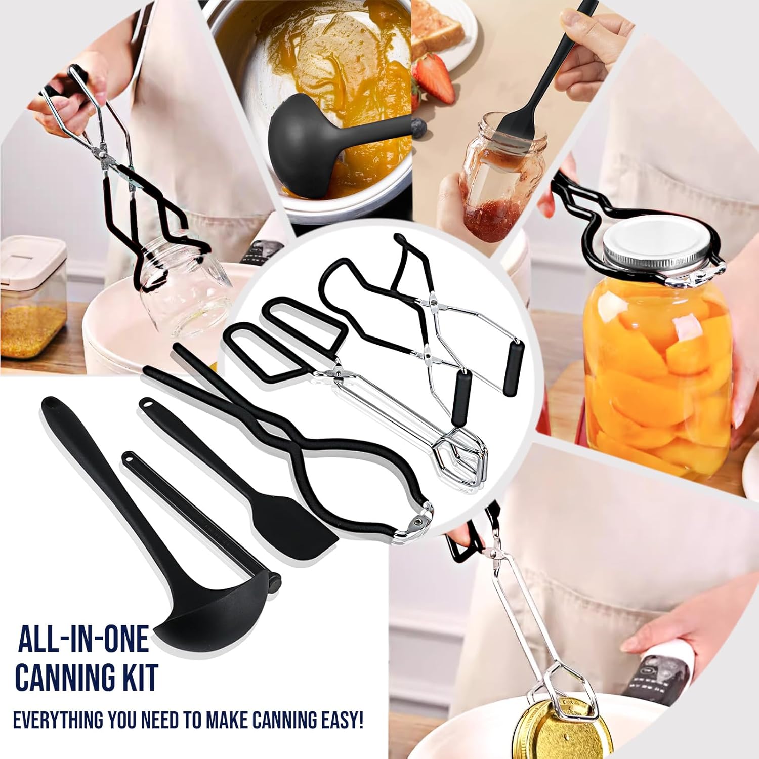 Vigamimn Canning Pot Kit with Rack and Lid