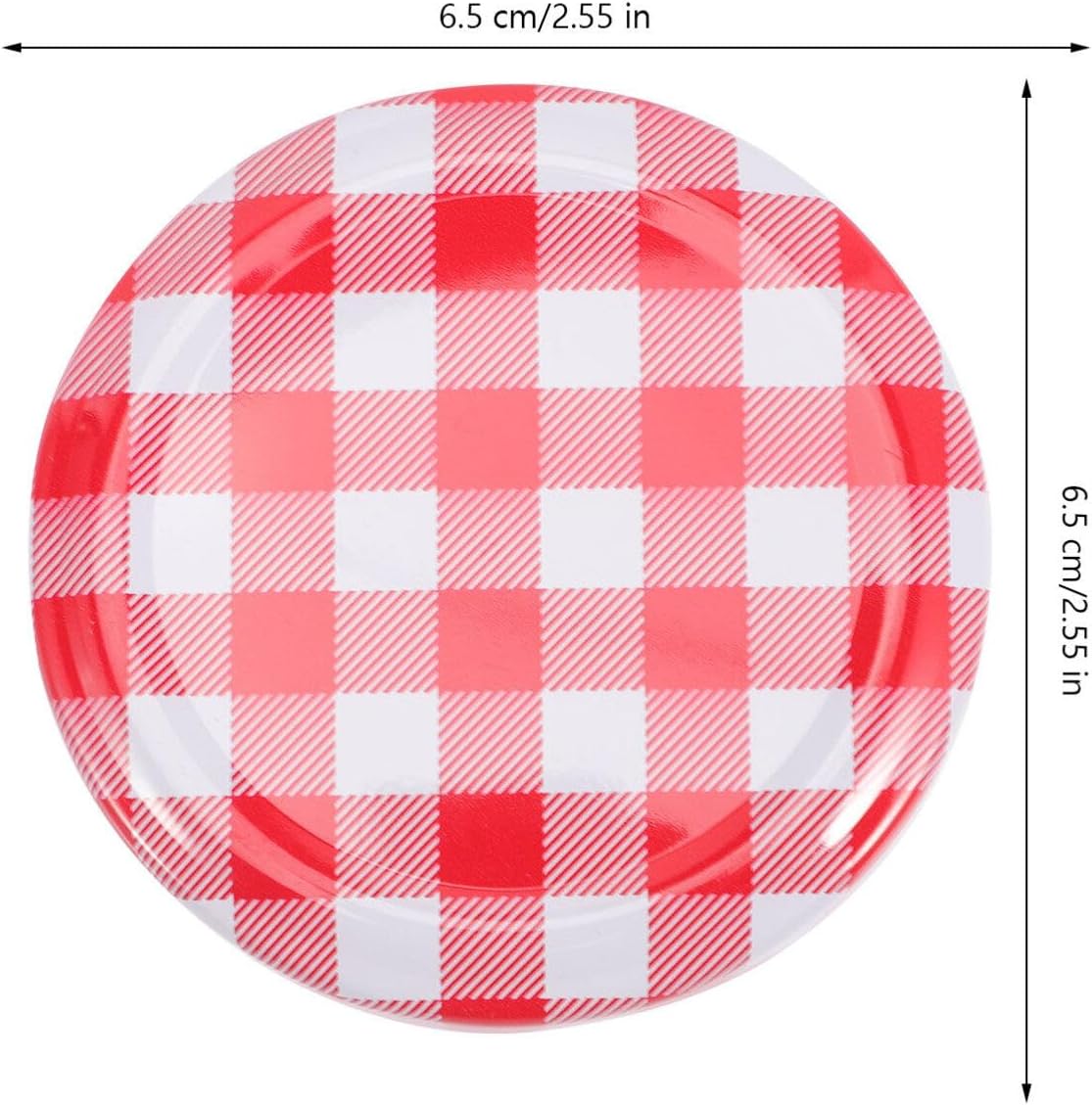 Luxshiny 40pcs Wide Mouth Mason Jar Lids 63mm