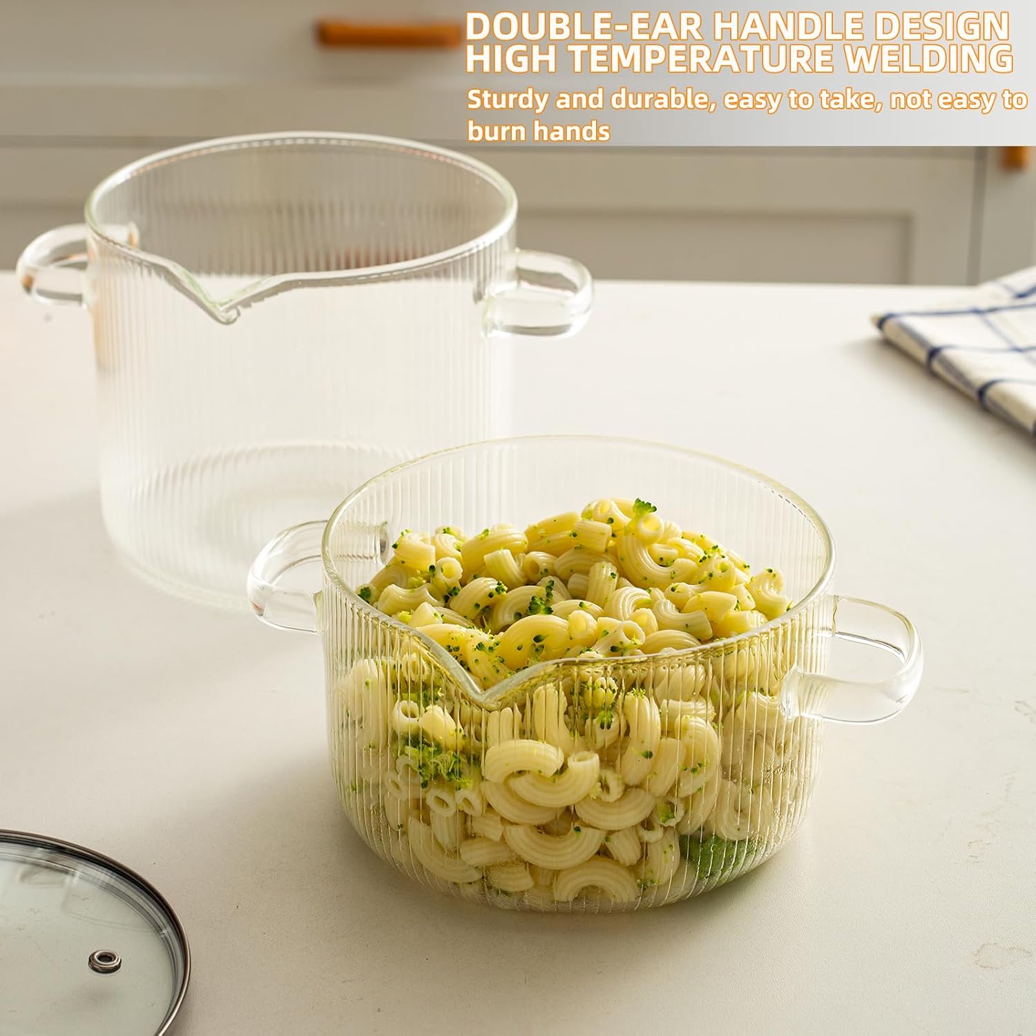 Kemorela 2-Piece Heat-Resistant Cookware Set