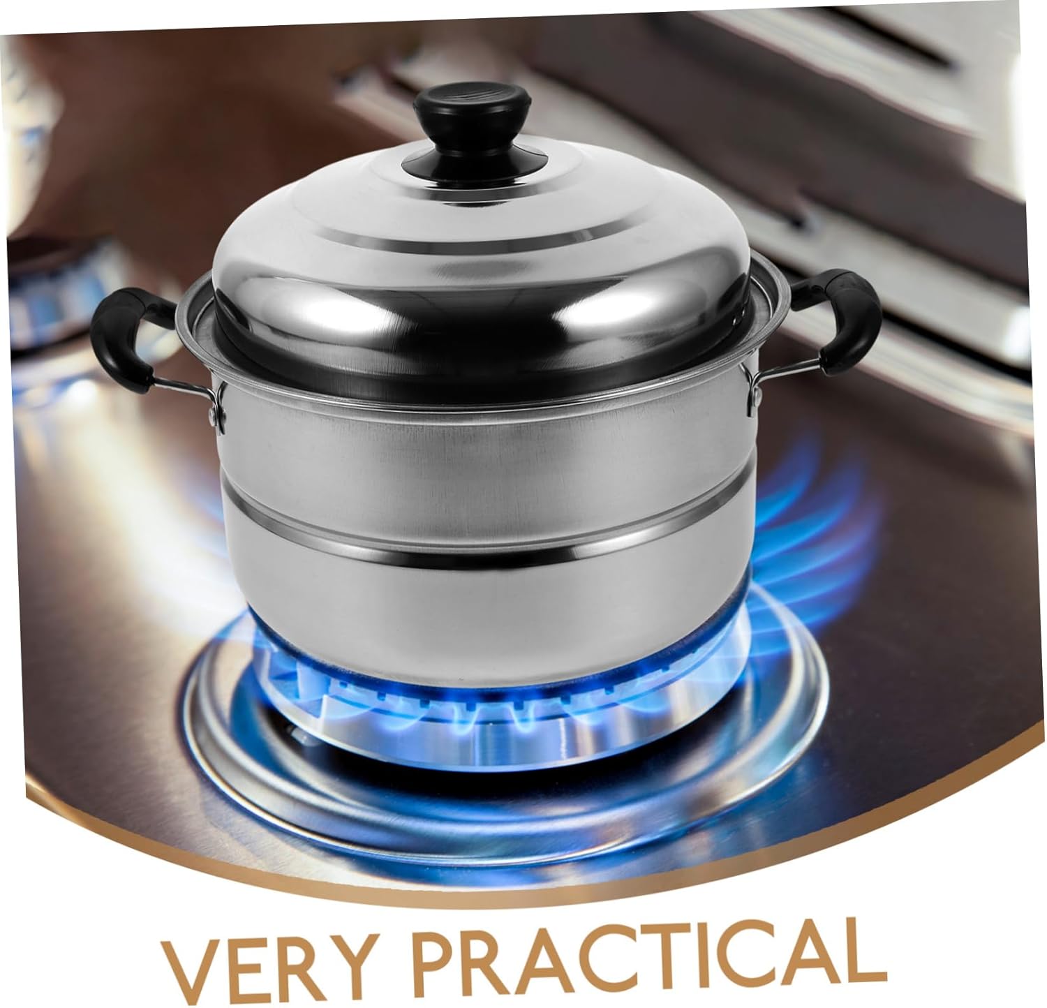 UTHCLO Stainless Steel Stockpot with Steaming Basket