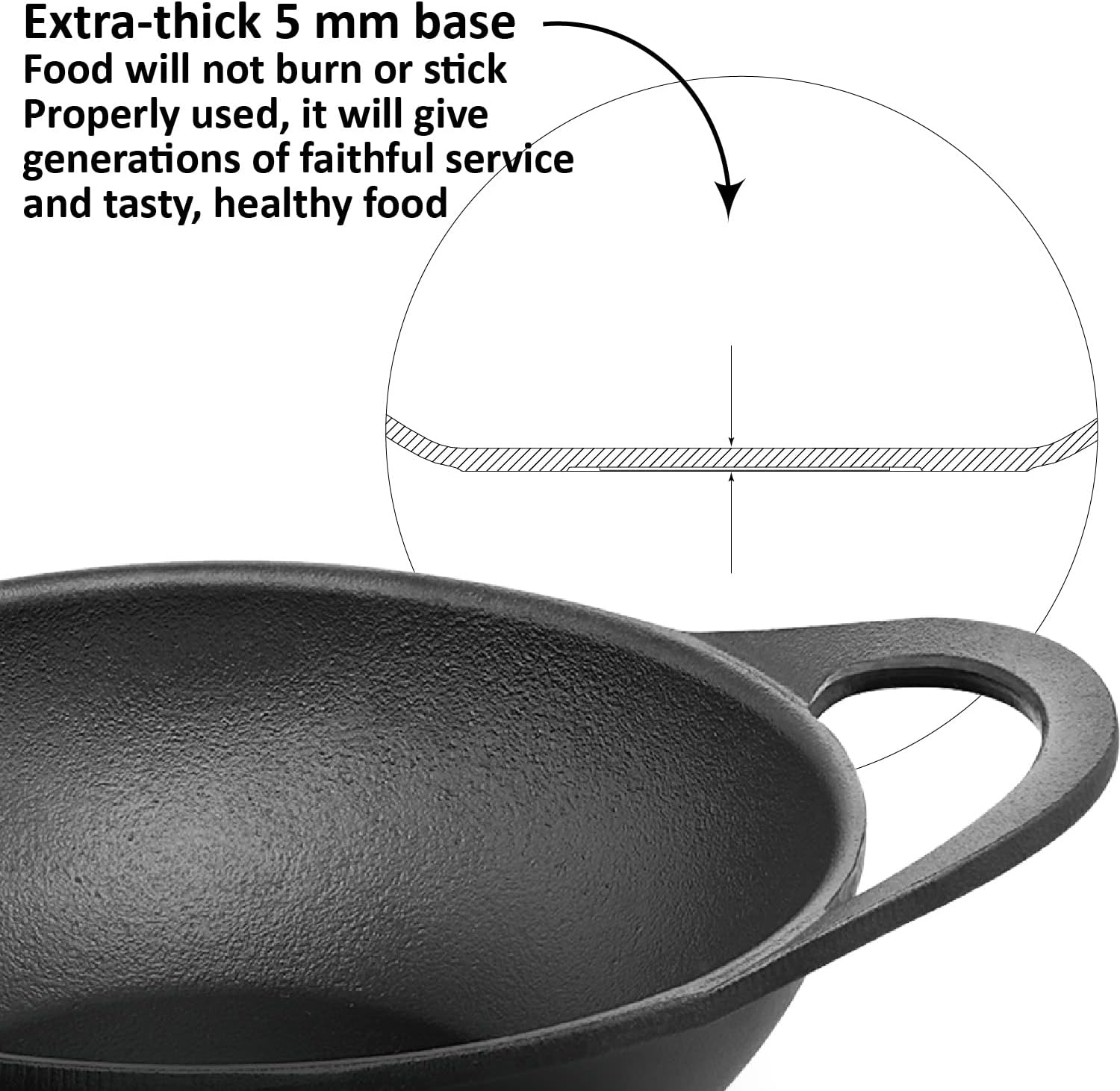 Hawkins Futura 2L Cast Iron Kadhai