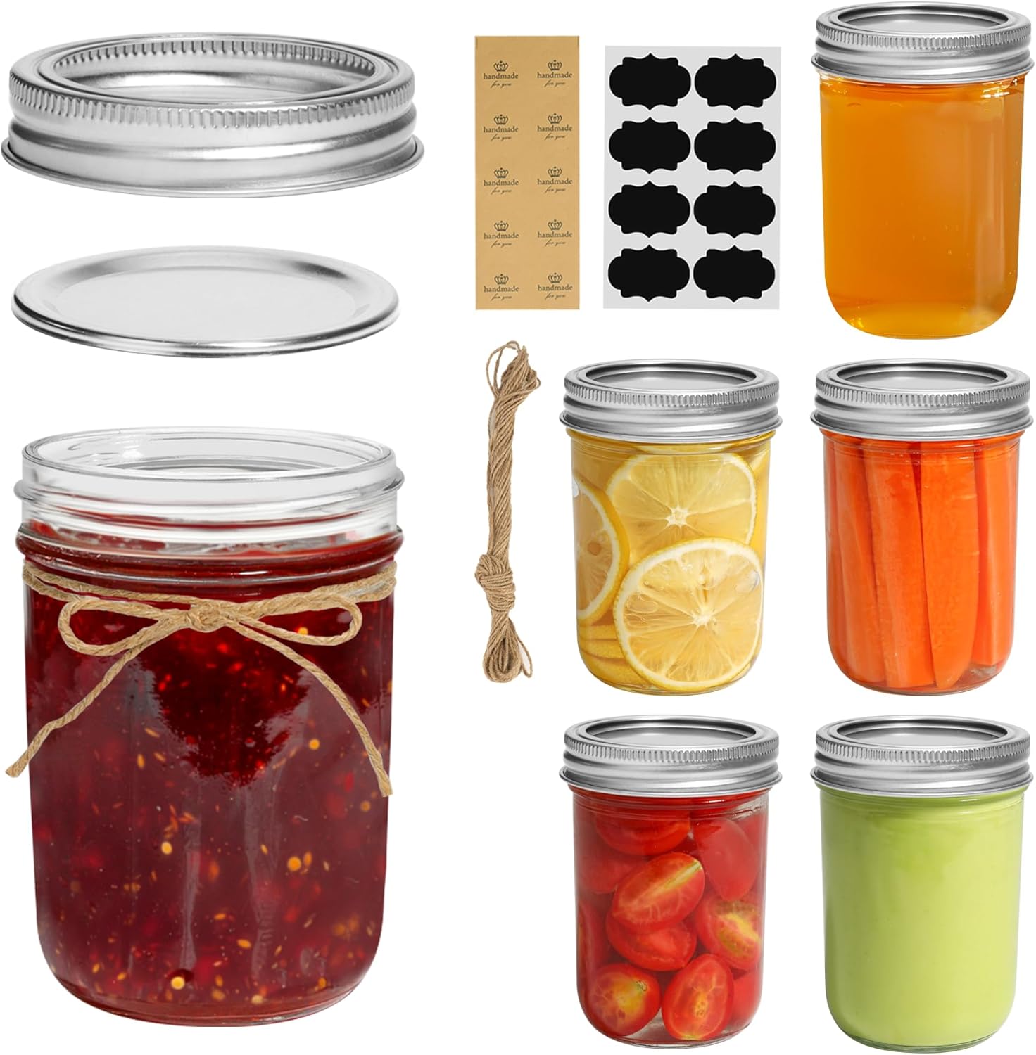 ComSaf Small Mason Jars Sealed Preserving Perfectly