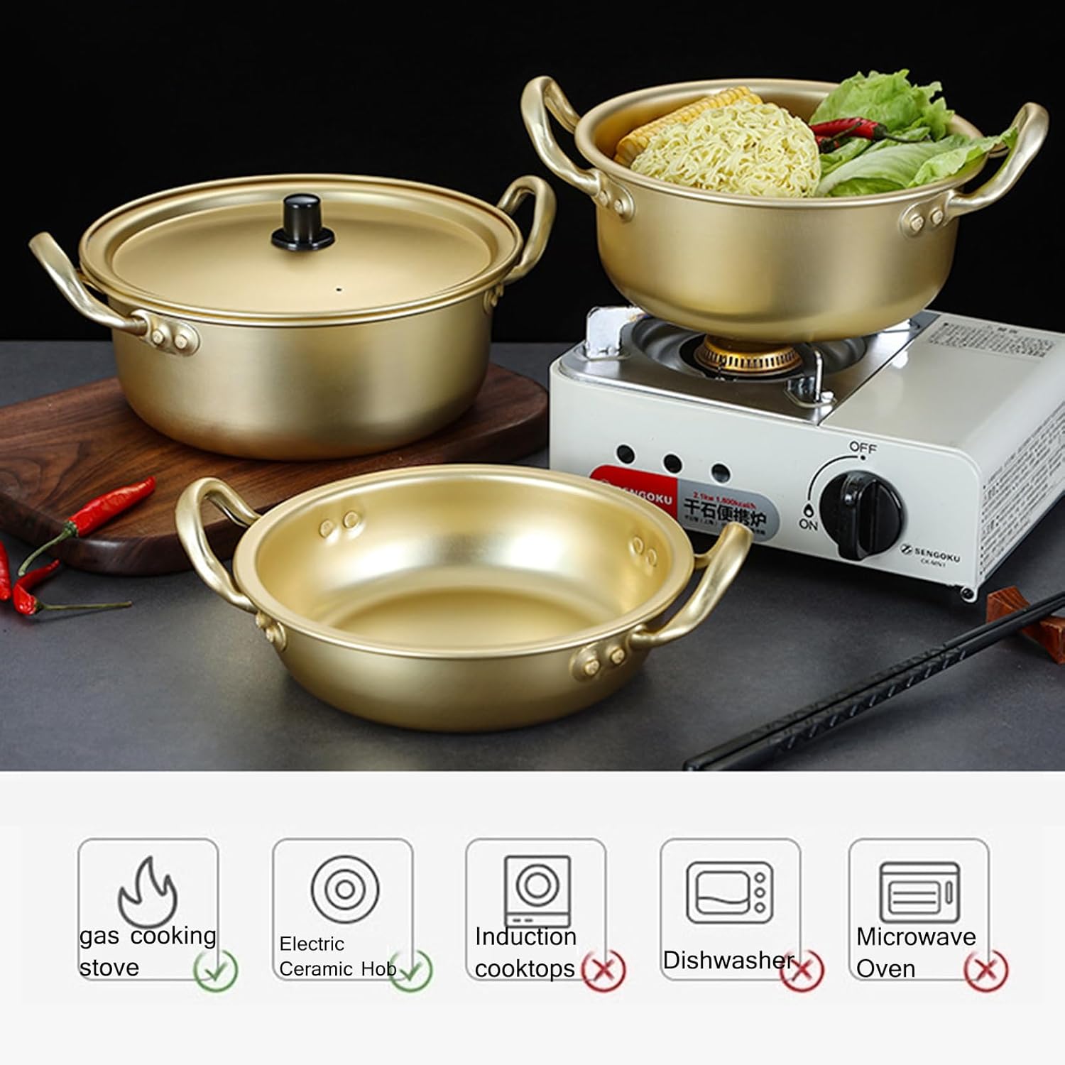 DAOUXIAOSP Korean Ramen Stockpot