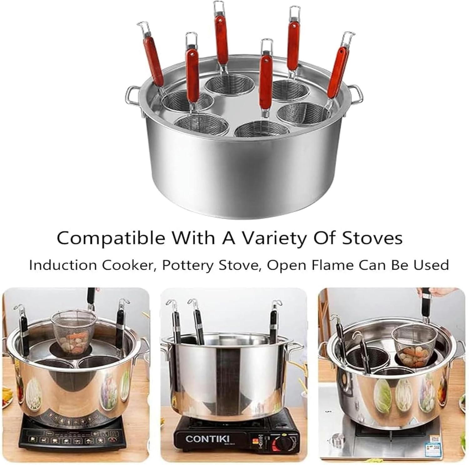 Premium Stainless Steel Pasta Dumpling Cooker Set