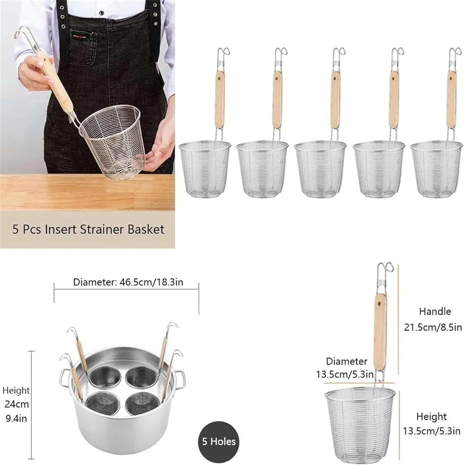 Wzglod Stainless Steel Commercial Pasta Cooker