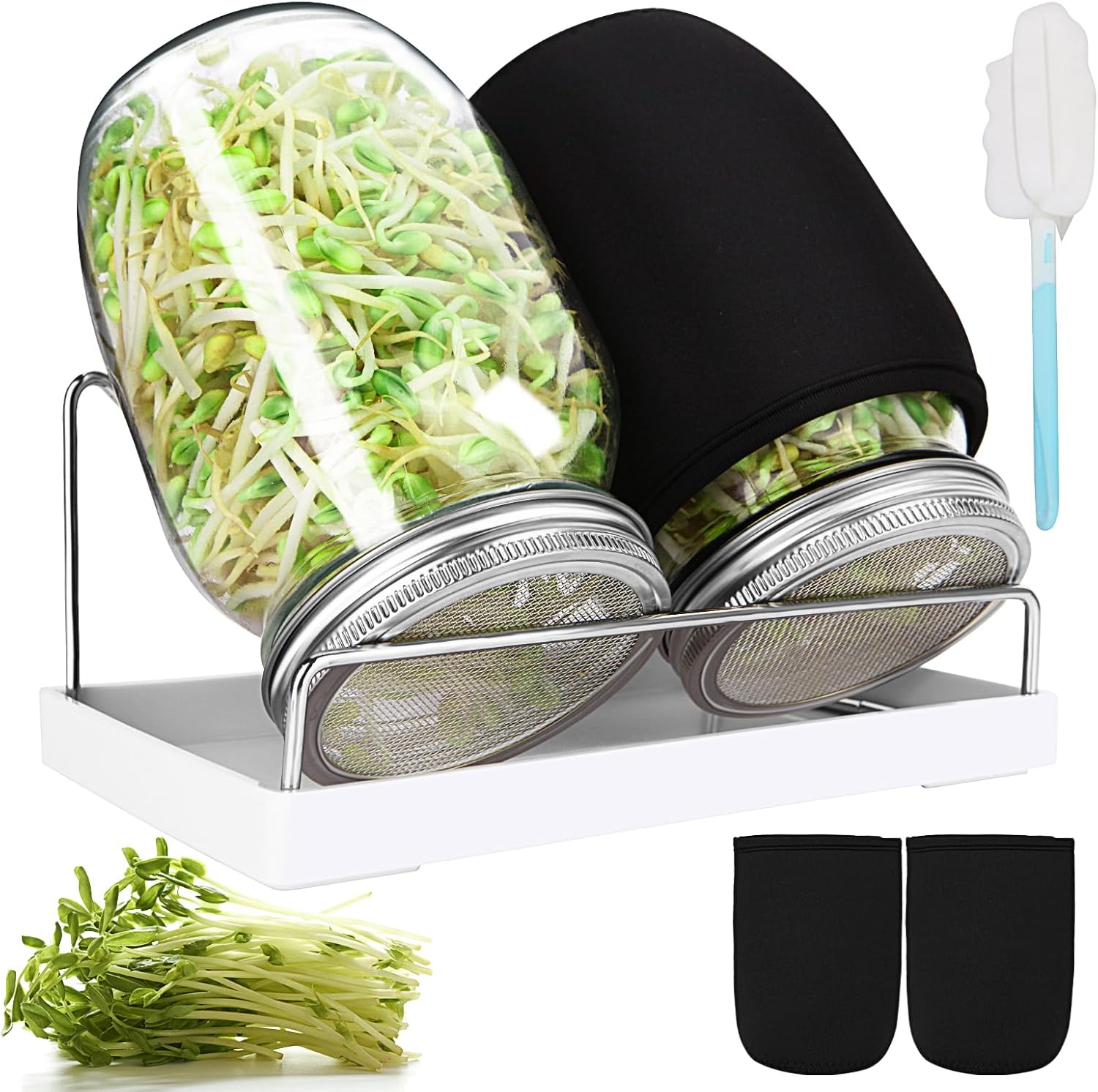 High-Quality Sprouting Jar Kit for Broccoli Alfalfa Mung Bean Seeds