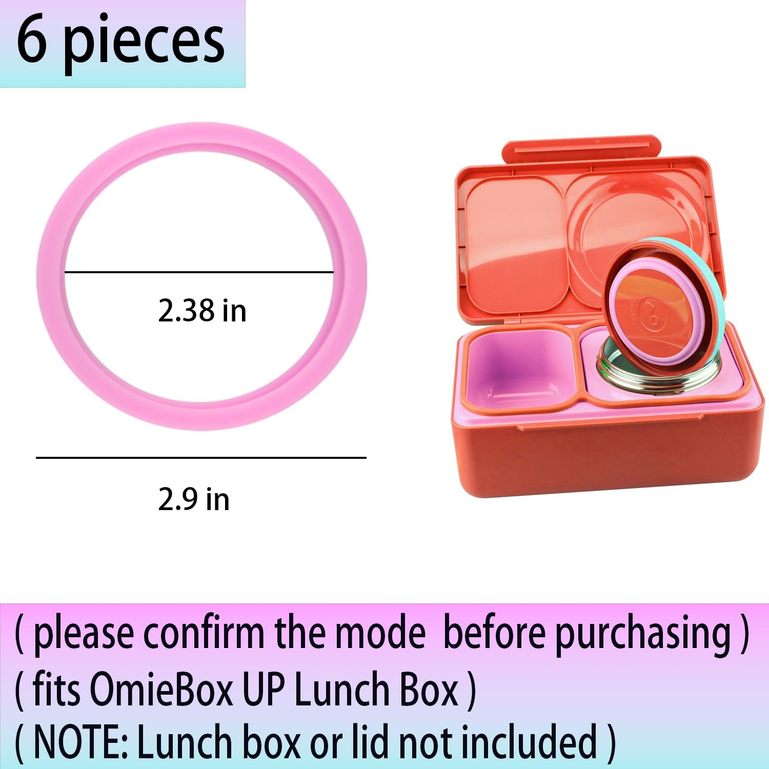 Lid Seal Gasket Set for Bento Boxes