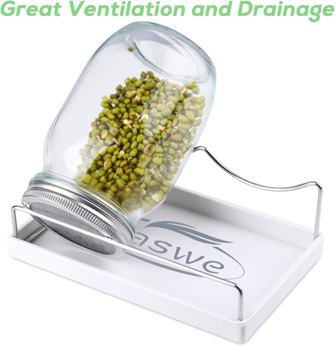 Sprout Set Mason Jars for Broccoli and Alfalfa