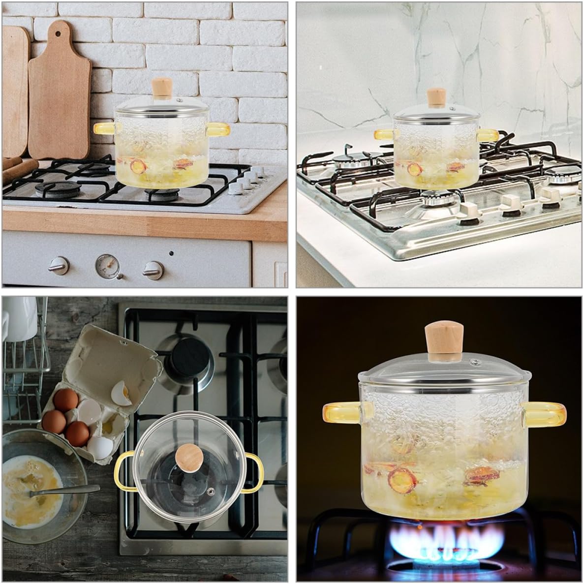 Get Cooking Quick with Adjust-Size Glass Pot