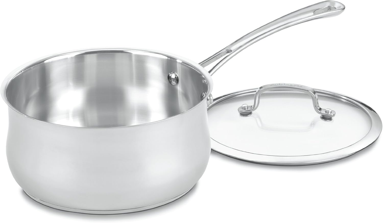 Elegant 3-Quart Stainless Steel Saucepan with Glass Cover Easy to Use Durable