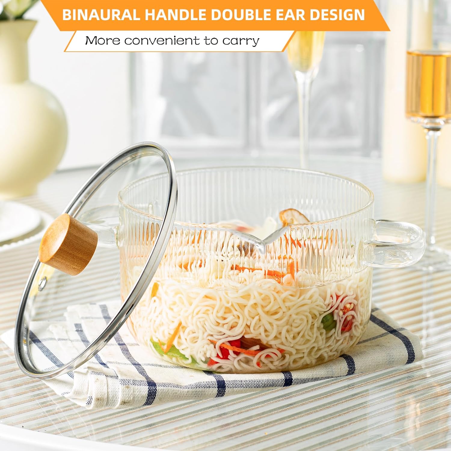 Kemorela 2-Piece Heat-Resistant Cookware Set