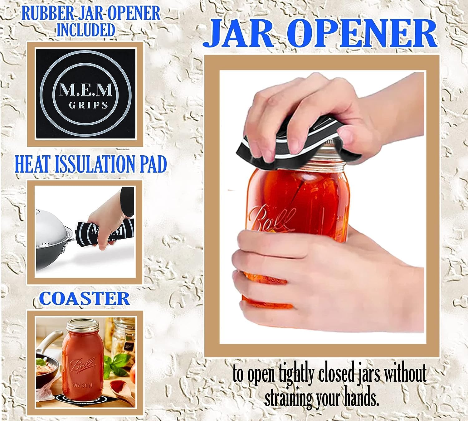 CAMDEPOSU 32 oz Wide Mouth Mason Jars 4 Pack