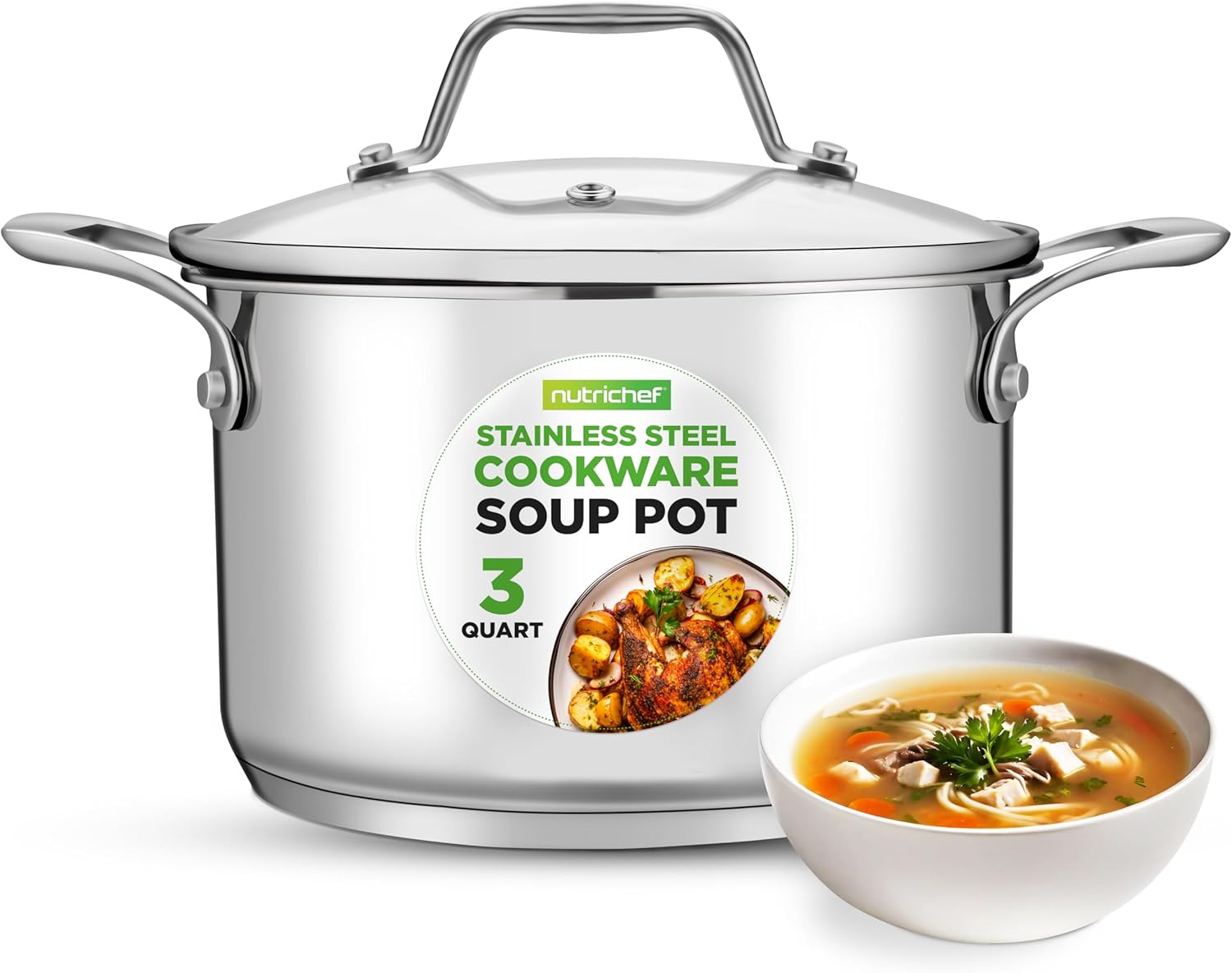 3-Quart Stainless Steel Soup Pot