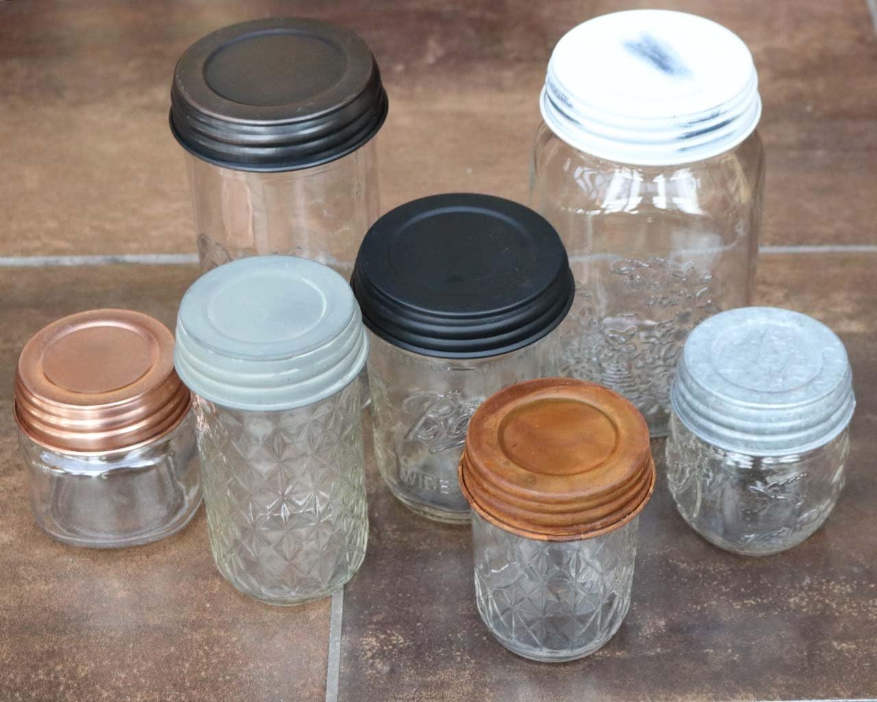 Strong Durable Mason Jar Lid with Handle 4-Pack