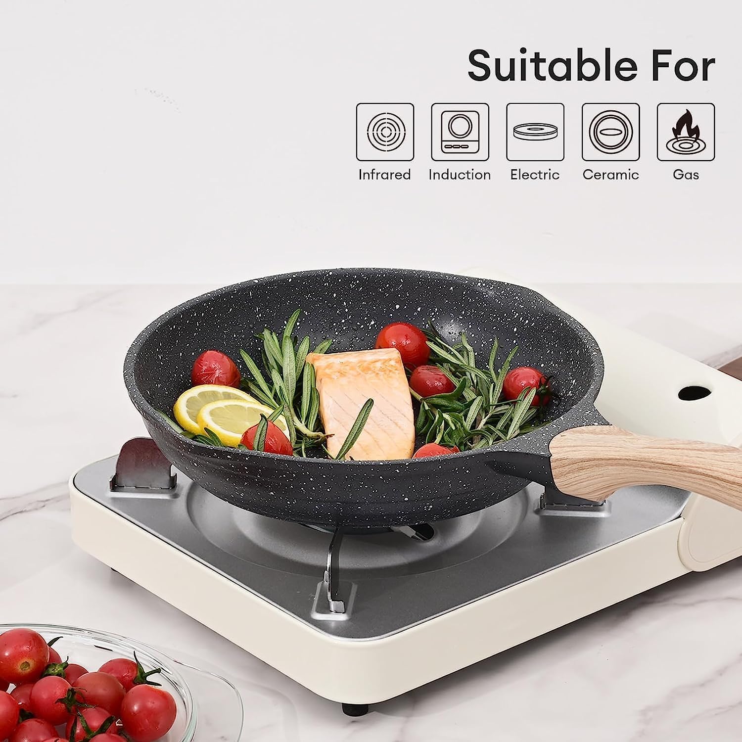 Safe Nonstick Frying Pan PFOA-Free Ergonomic Design Upgrade Your Cooking Experience