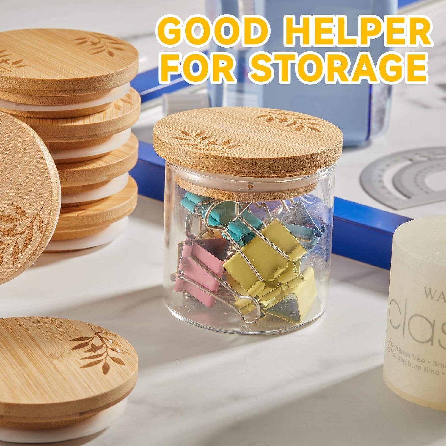 Tessco 12-Piece Reusable Yogurt Jar Lids Set