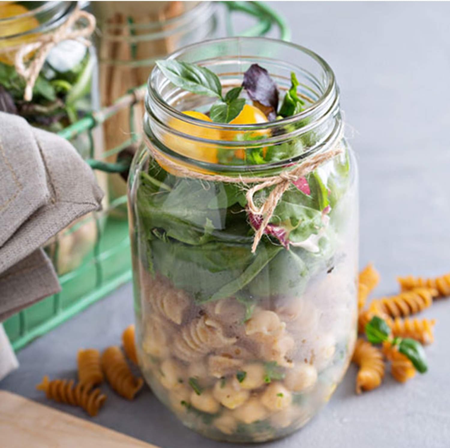 QAPPDA 15-Piece Preserve Canning Jars 16oz