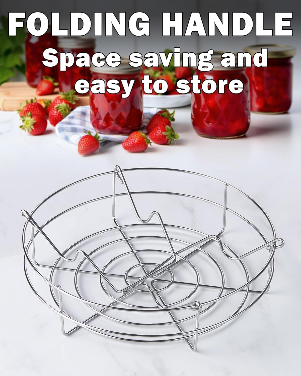 Professional 20 Quart Stockpot with Jar Rack Glass Lid