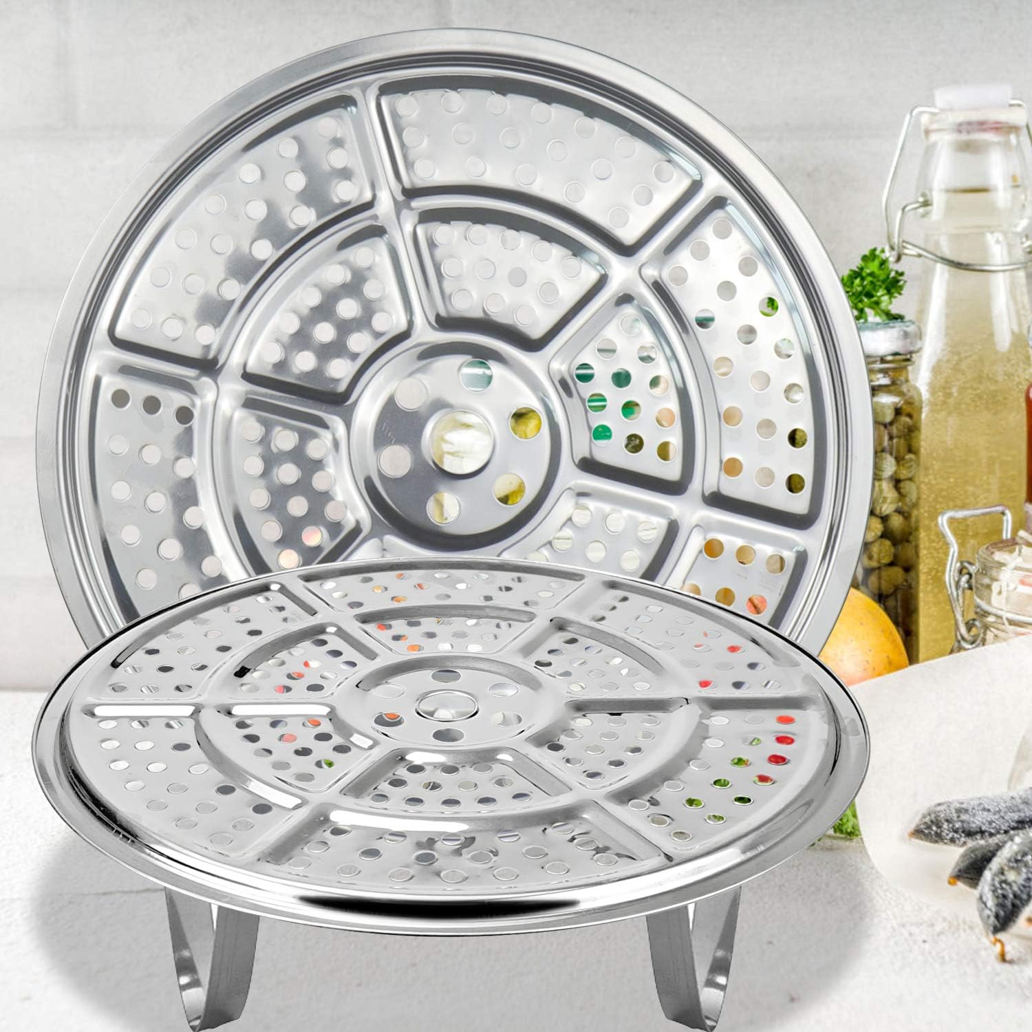 PARKROYAL 11-Inch Pressure Cooker Canner Rack with Detachable Legs