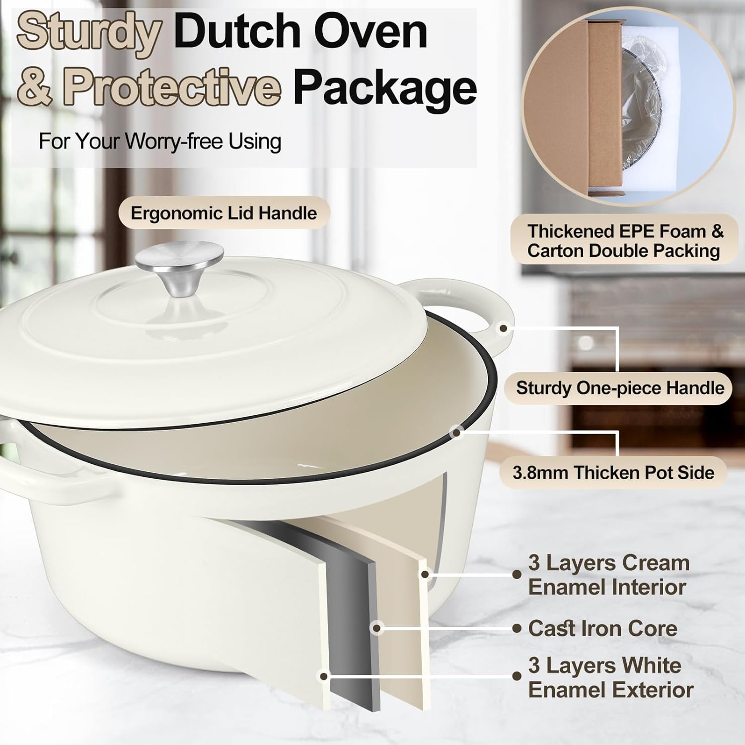 PP CHEF Enamel Dutch Oven Pot