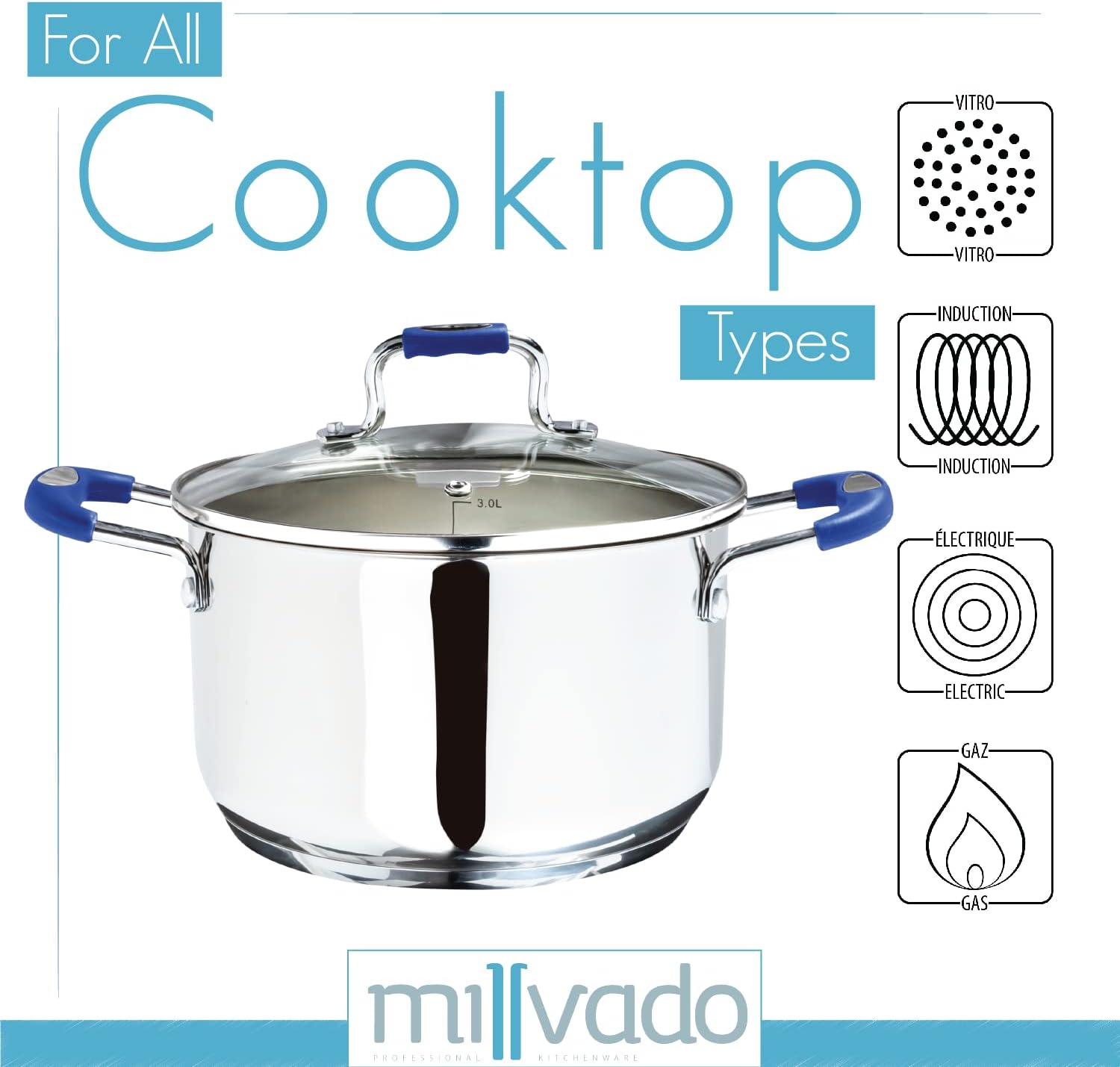 Sturdy 4-Quart Stainless Steel Cookpot