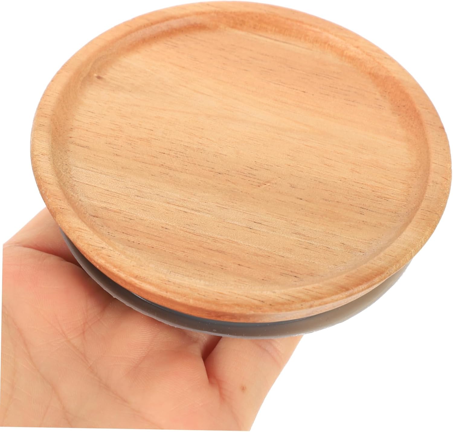 4pcs Wide Mouth Wooden Storage Lids for Mason Jars