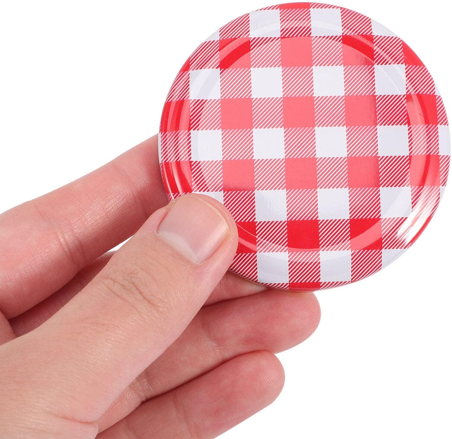 Luxshiny 40pcs Wide Mouth Mason Jar Lids 63mm