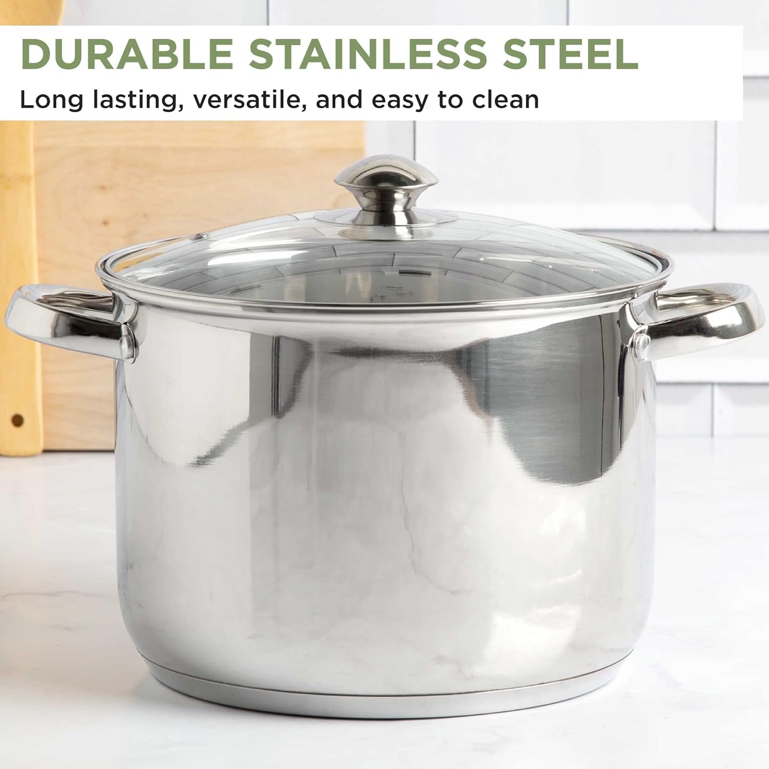 Ecolution Stainless Steel 8-Quart Stockpot by Ecolution