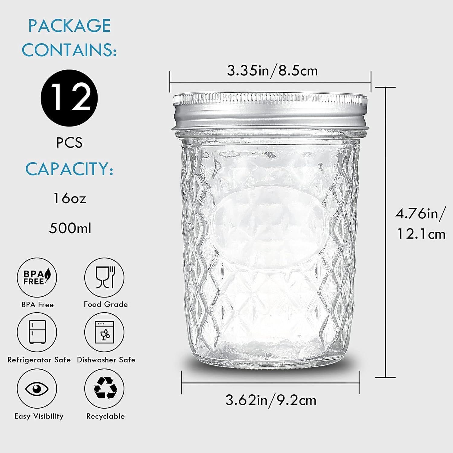 10-Piece Mason Jar Set