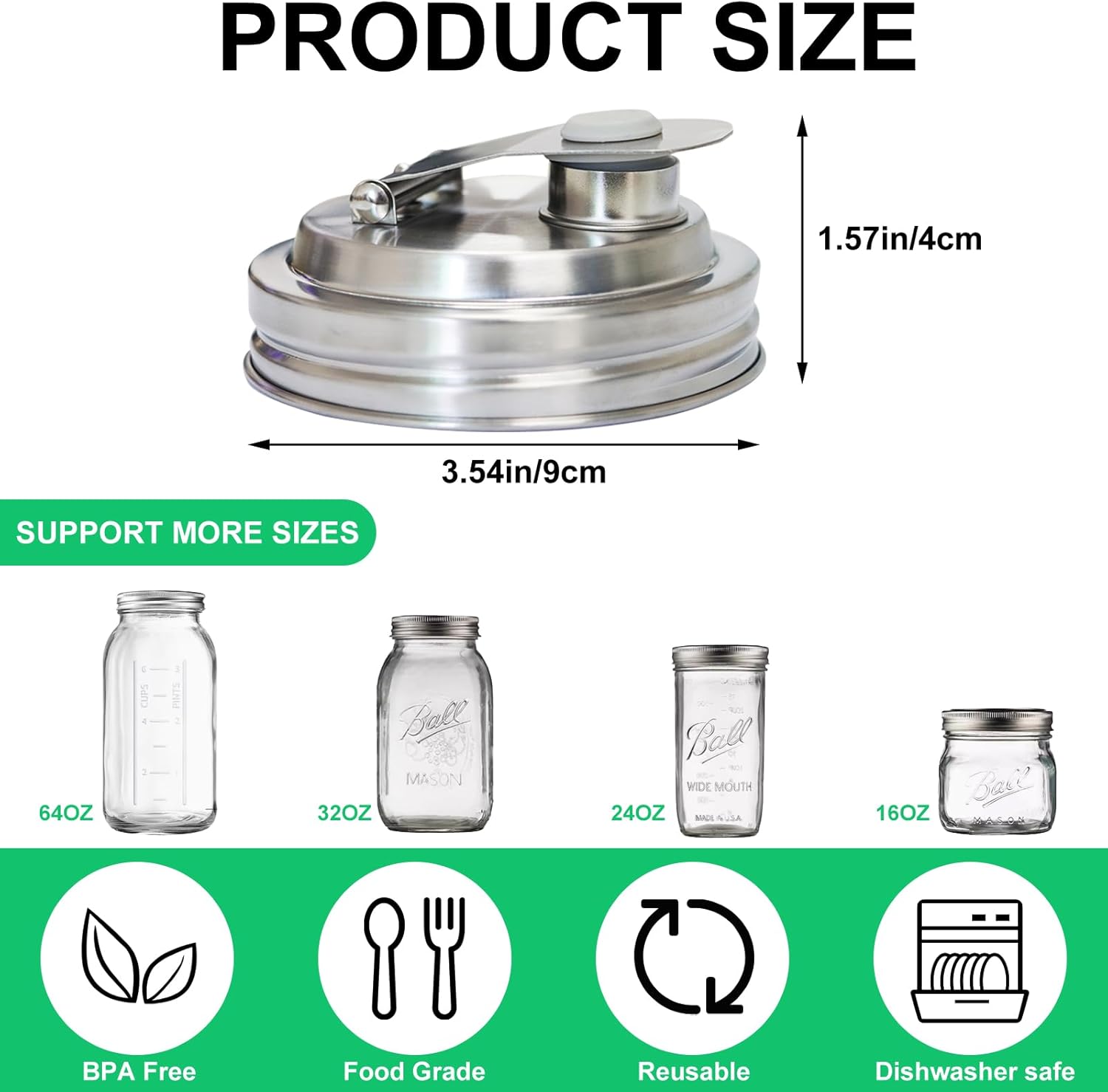 Endless Uses Leak-Proof Mason Jar Lids