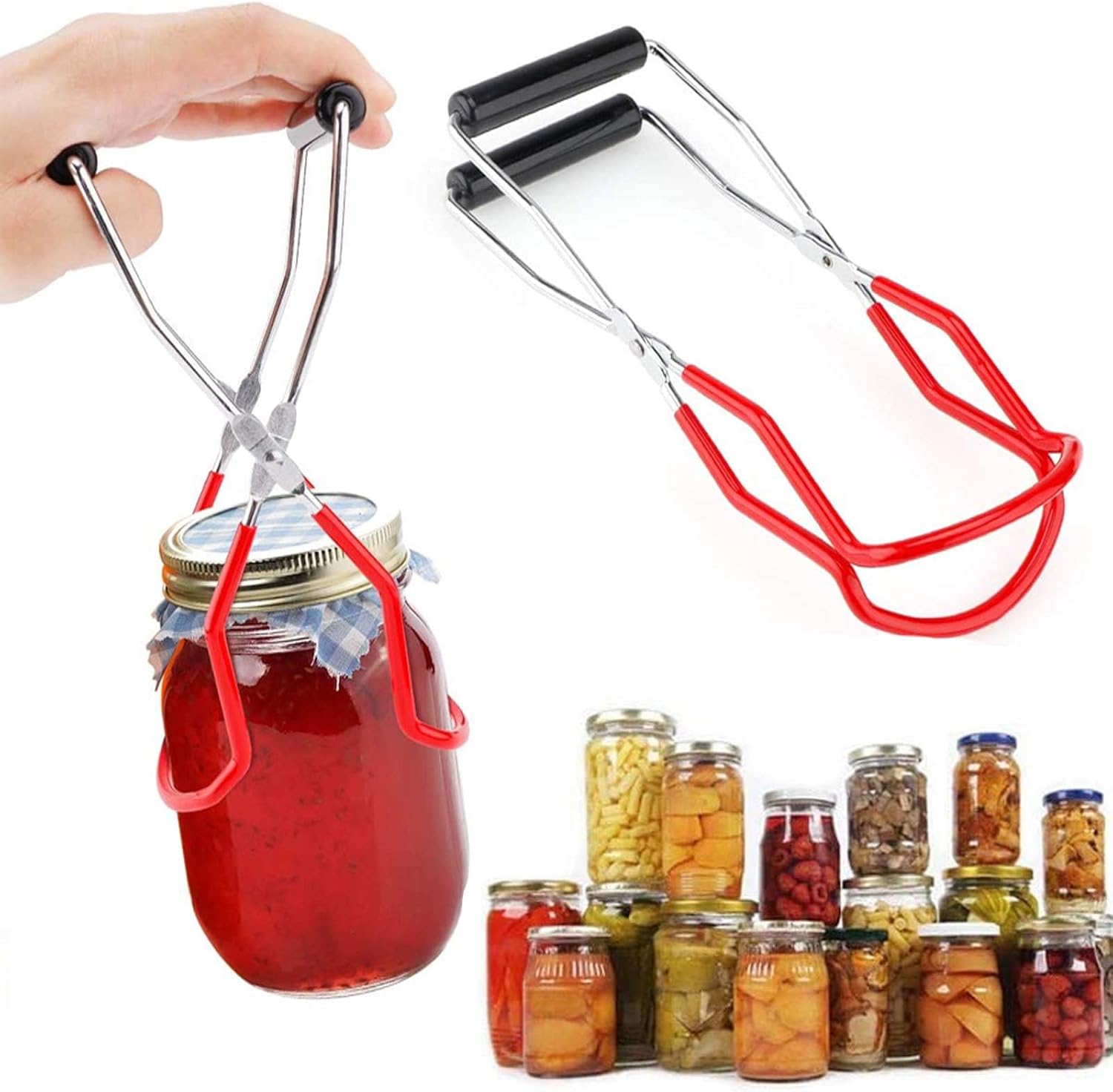 Oriflame Canning Jar Lifter Tongs - Safe Easy Jar Lifting Tool