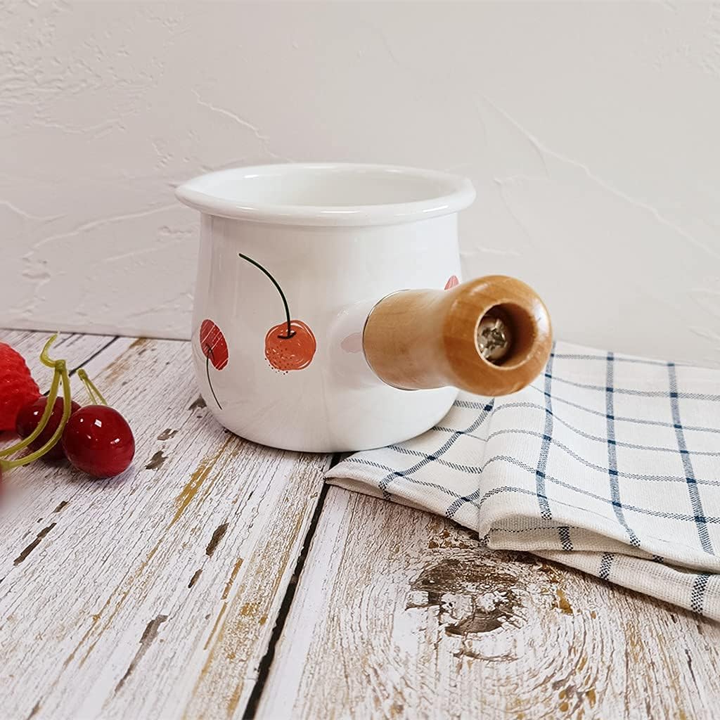 Mini Enamel Milk Pot for Warming