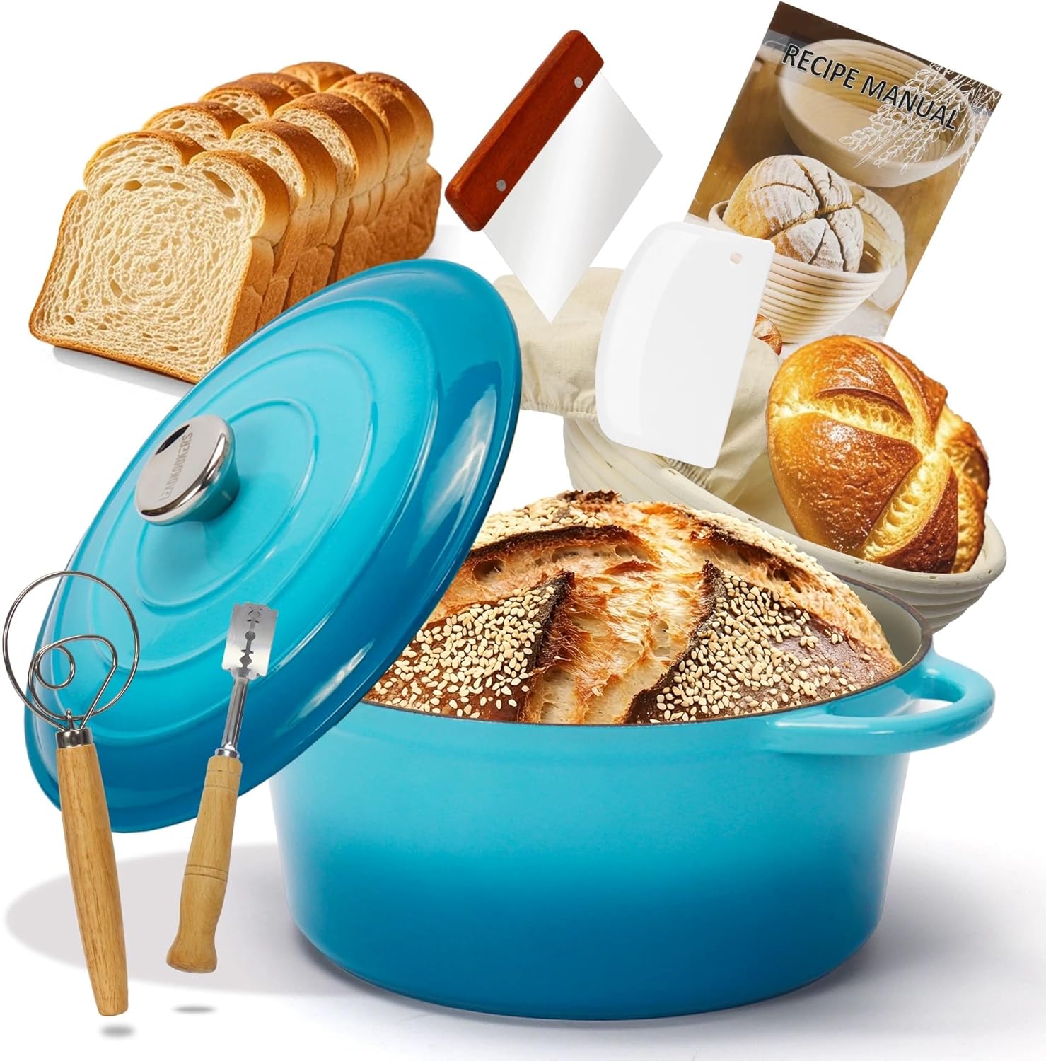 5 QT Heavy-Duty Cast Iron Dutch Oven