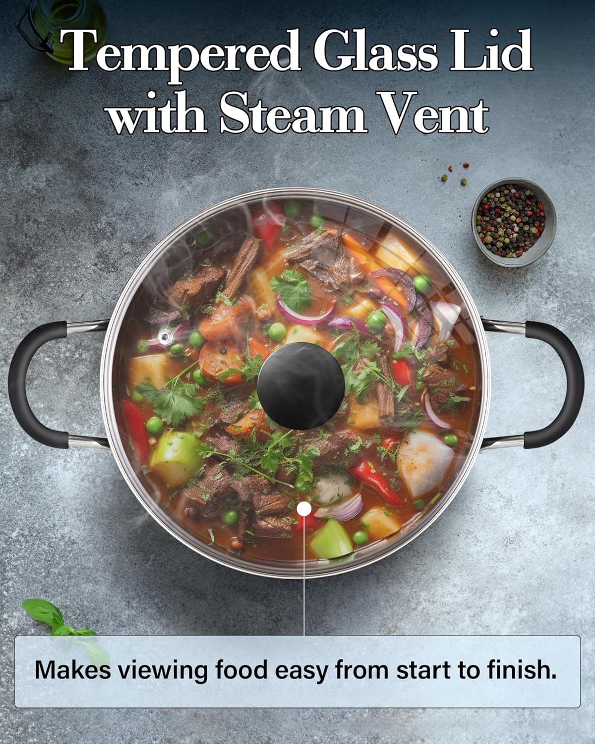 Pro-Style Nonstick Stockpot with Lid