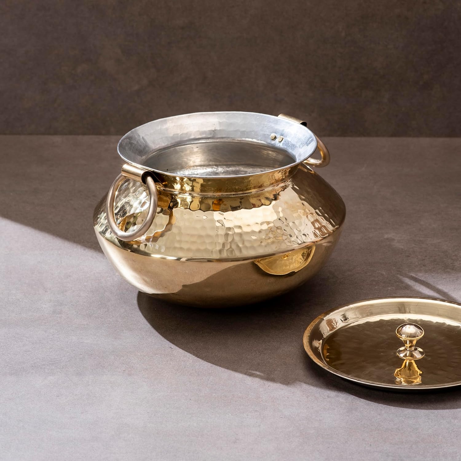 P-TAL Brass Patili 3L with Lid and Handles