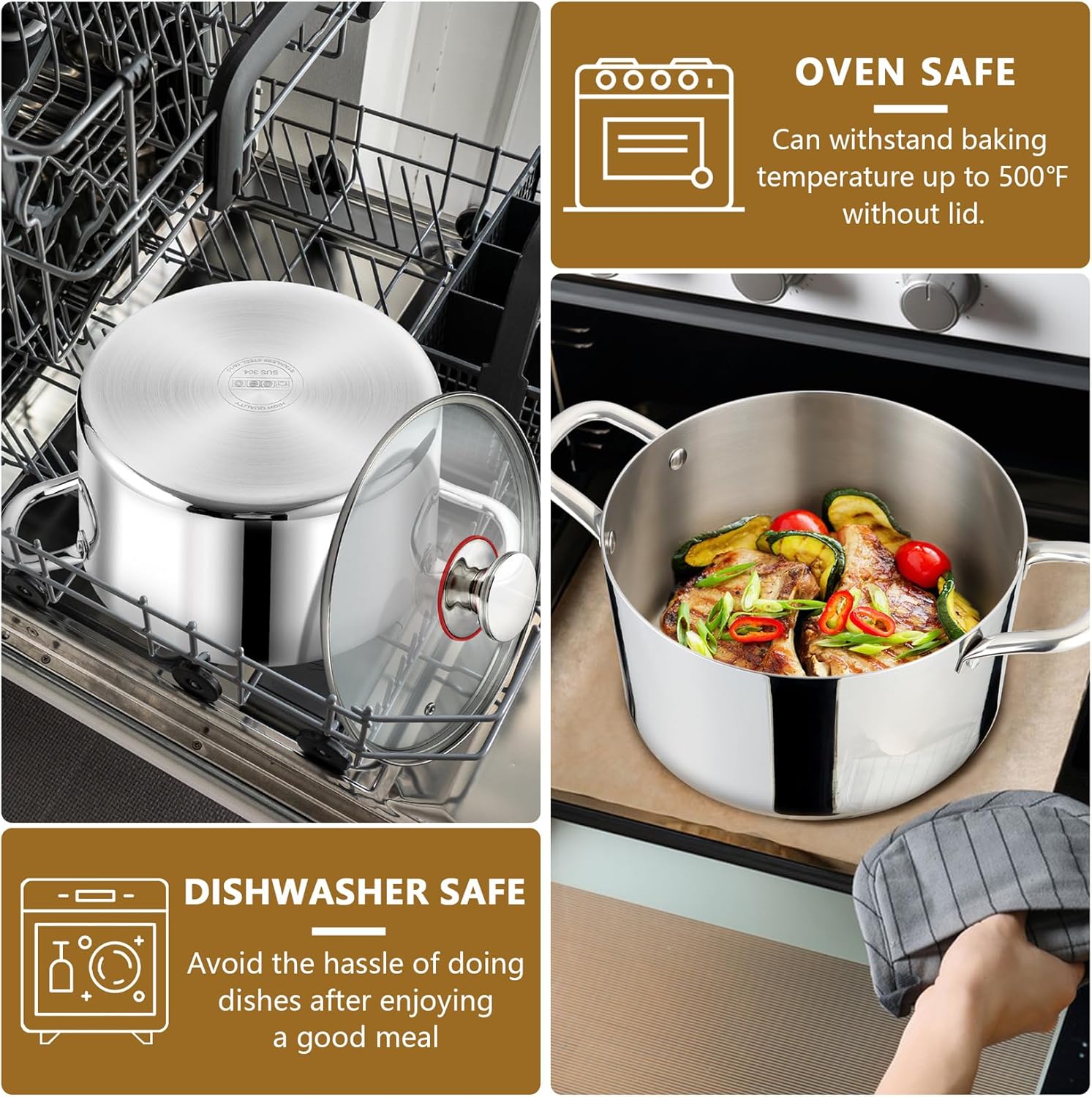 PP CHEF 8 Quart Stockpot
