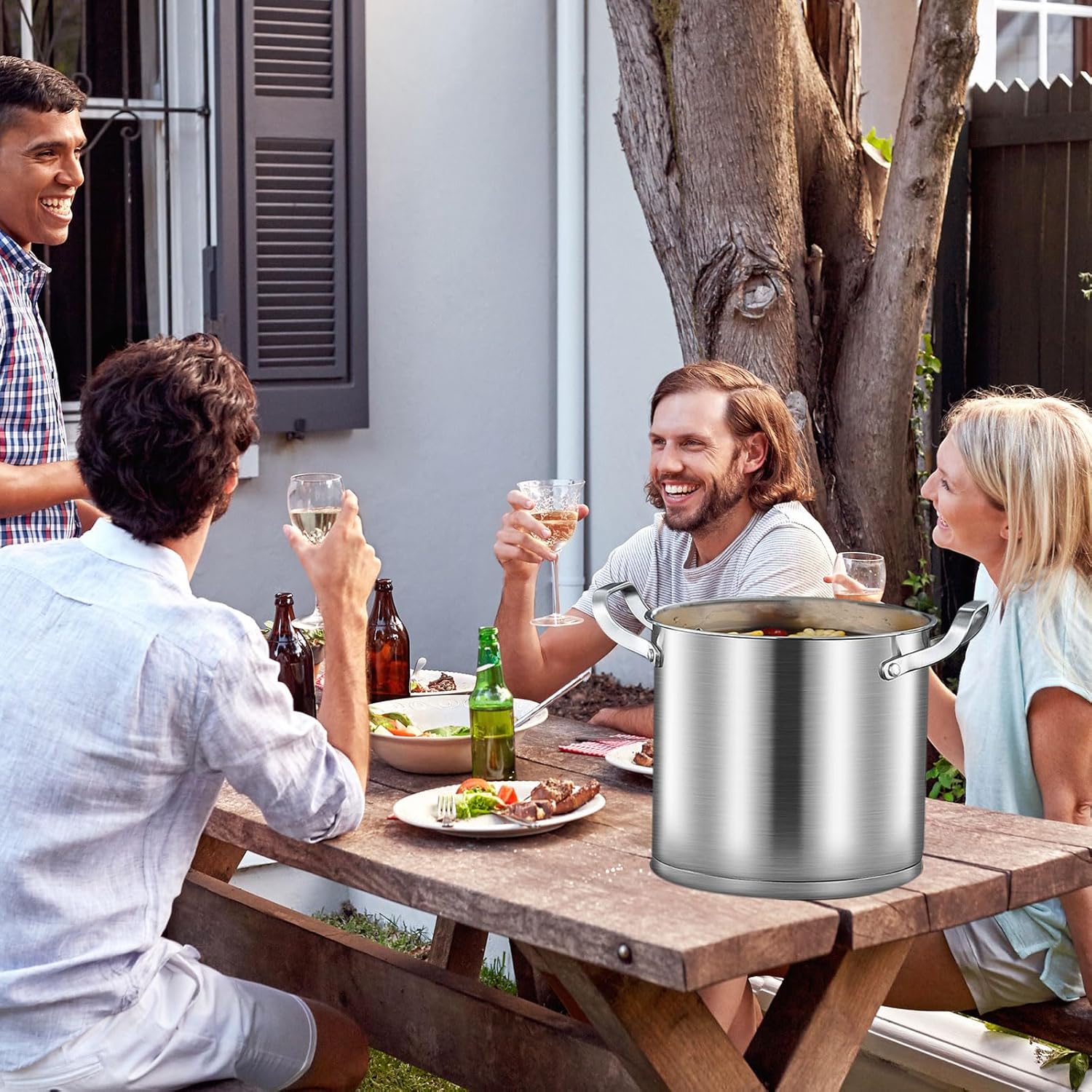 High-Quality Stainless Steel Stock Pot Durable Versatile