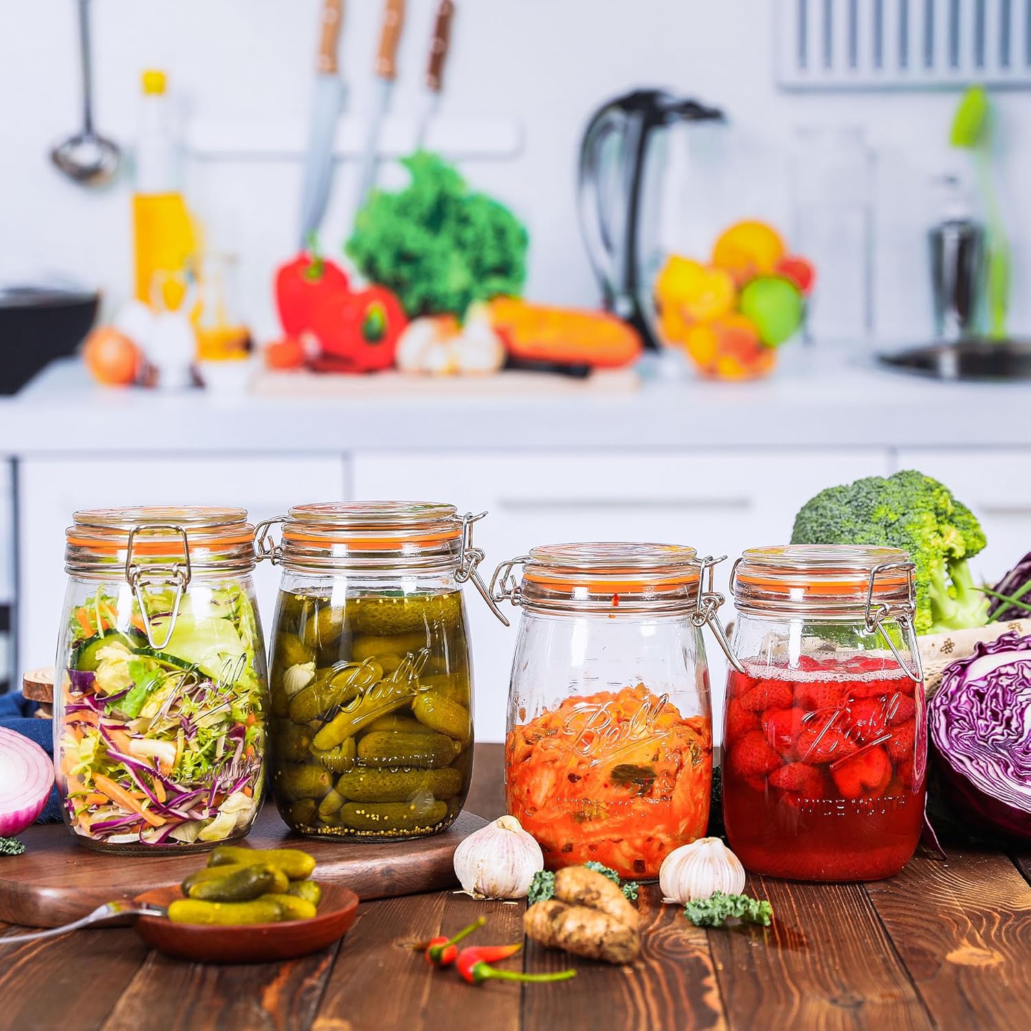 Wide mouth Mason Jars