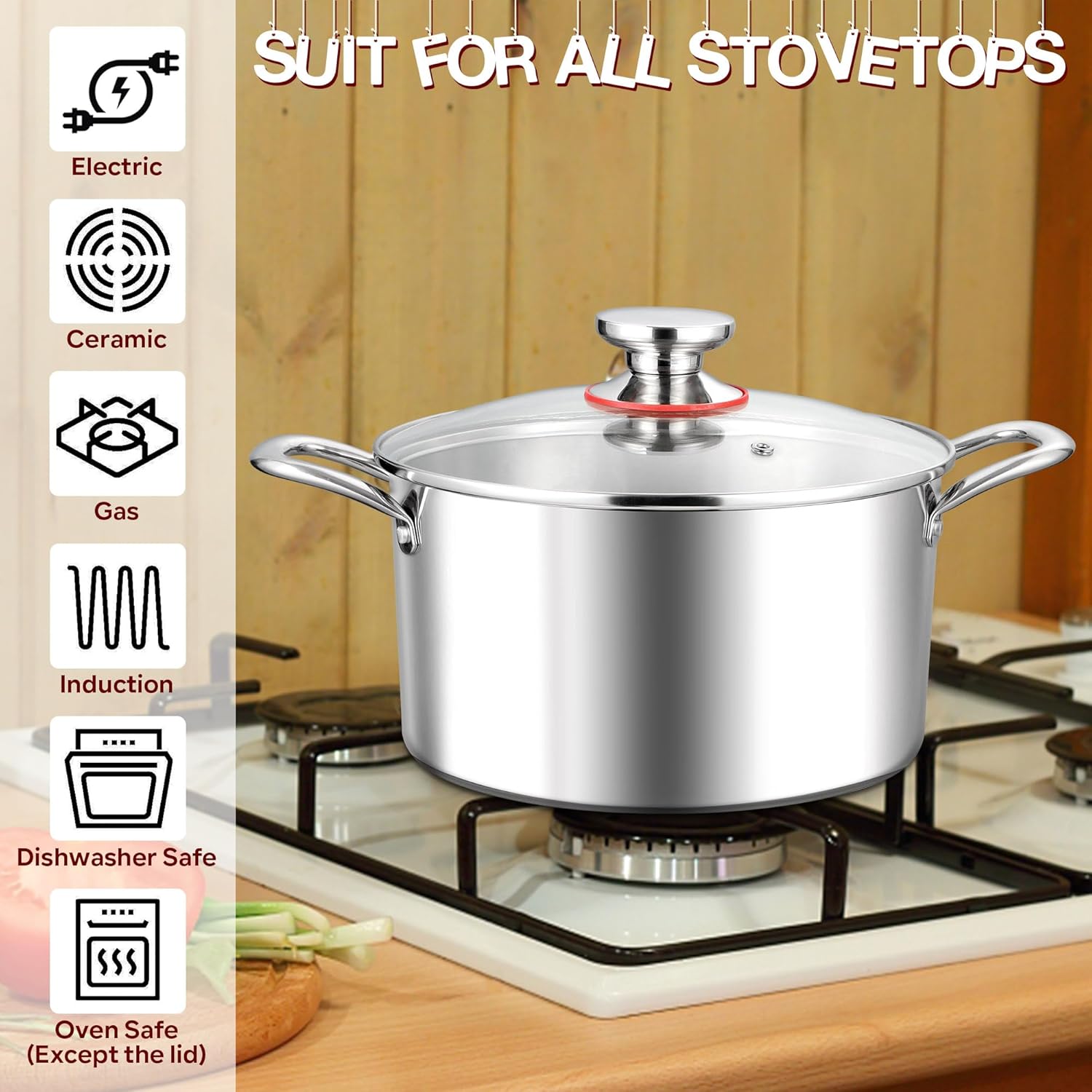 E-far 8 Qt Stock Pot