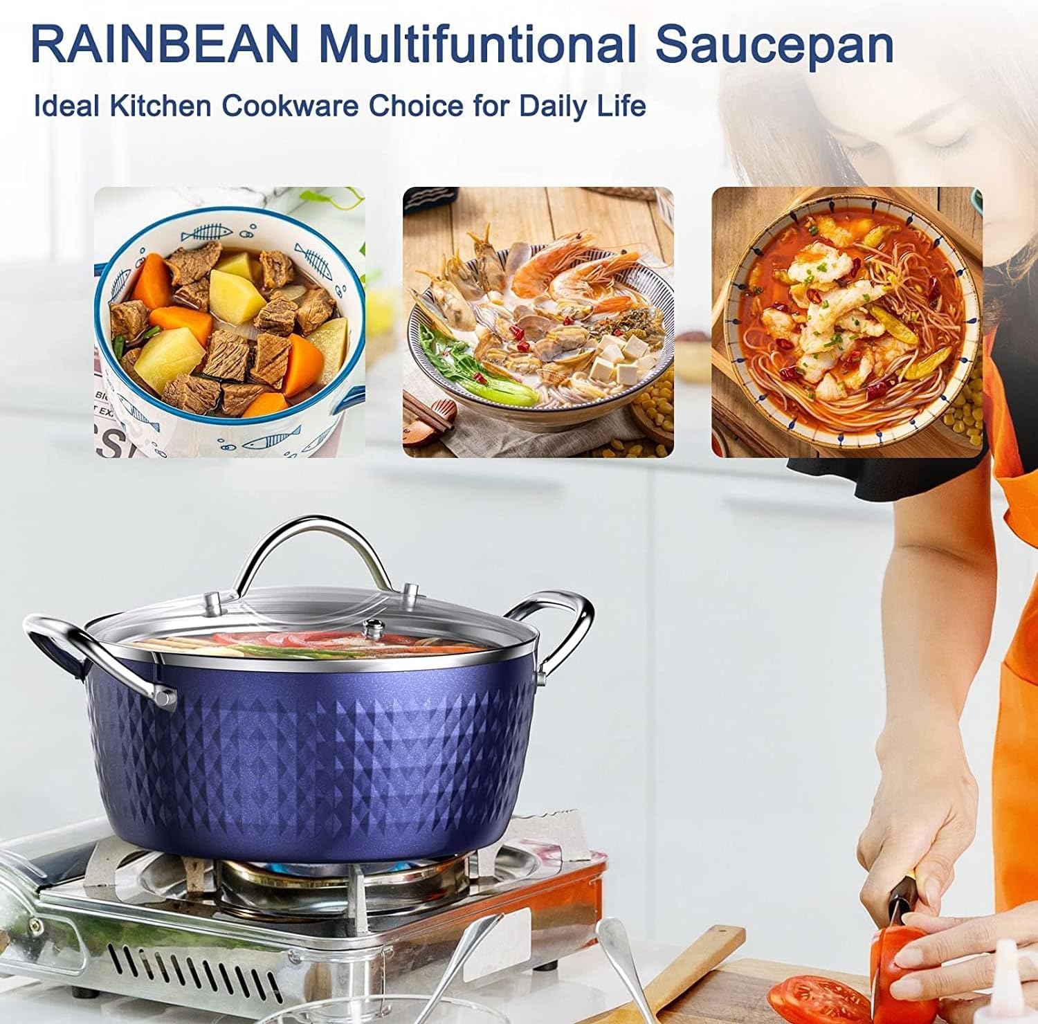 Sturdy 37 Quart Stock Pot with Nonstick Design