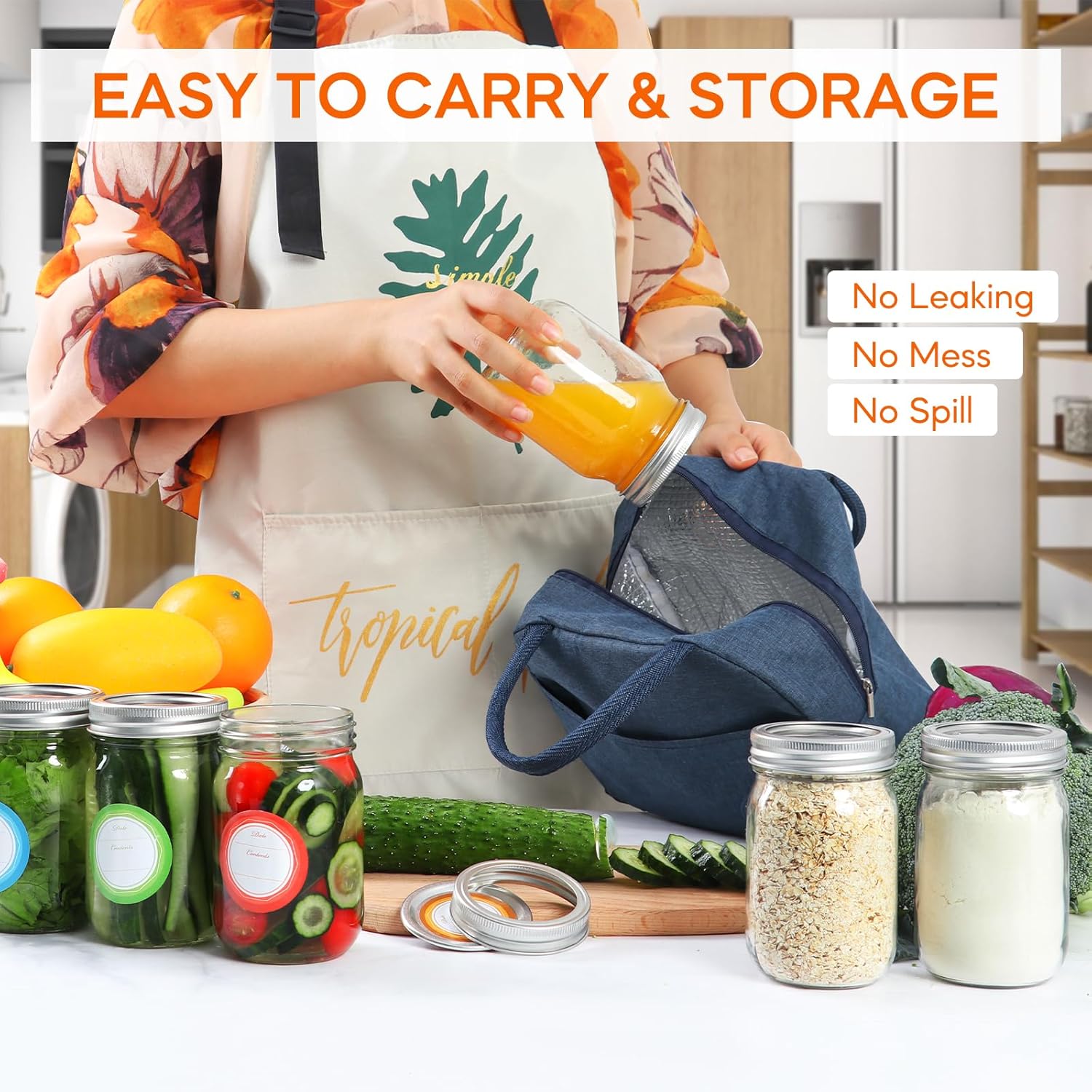 High-Quality 15-Pack Mason Jars for Canning Storage and Fermenting