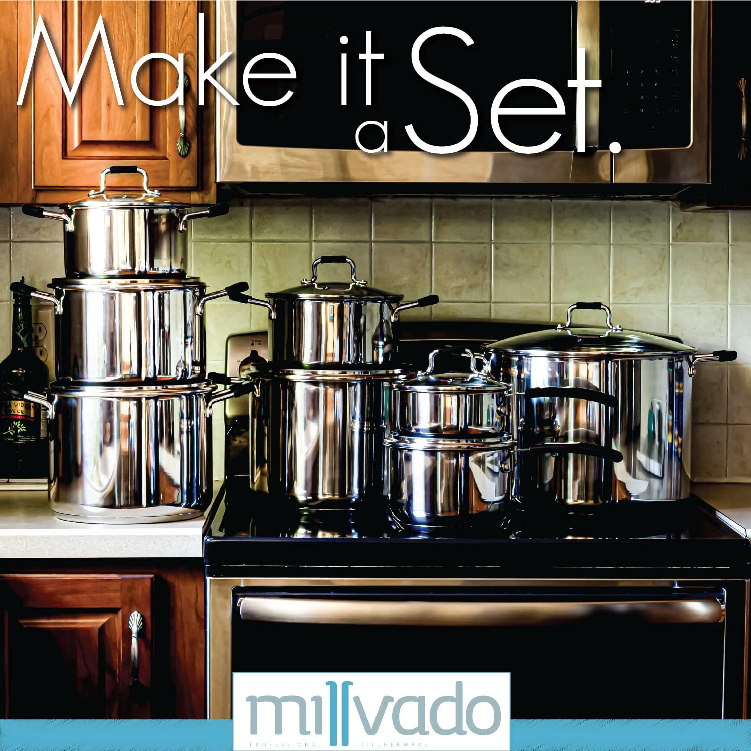 Millvado 20 Quart Stock Pot