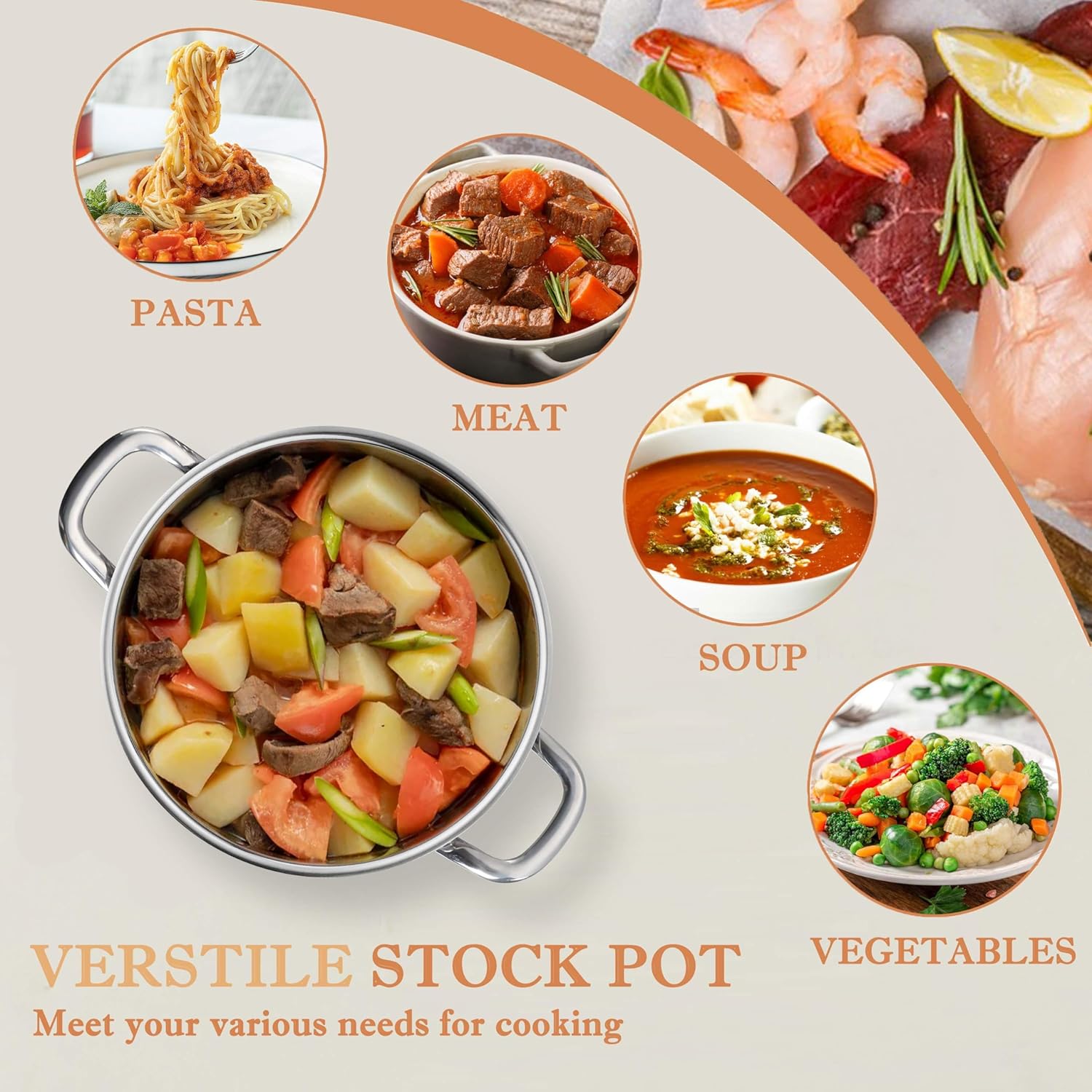 Herogo 10 Quart Stock Pot
